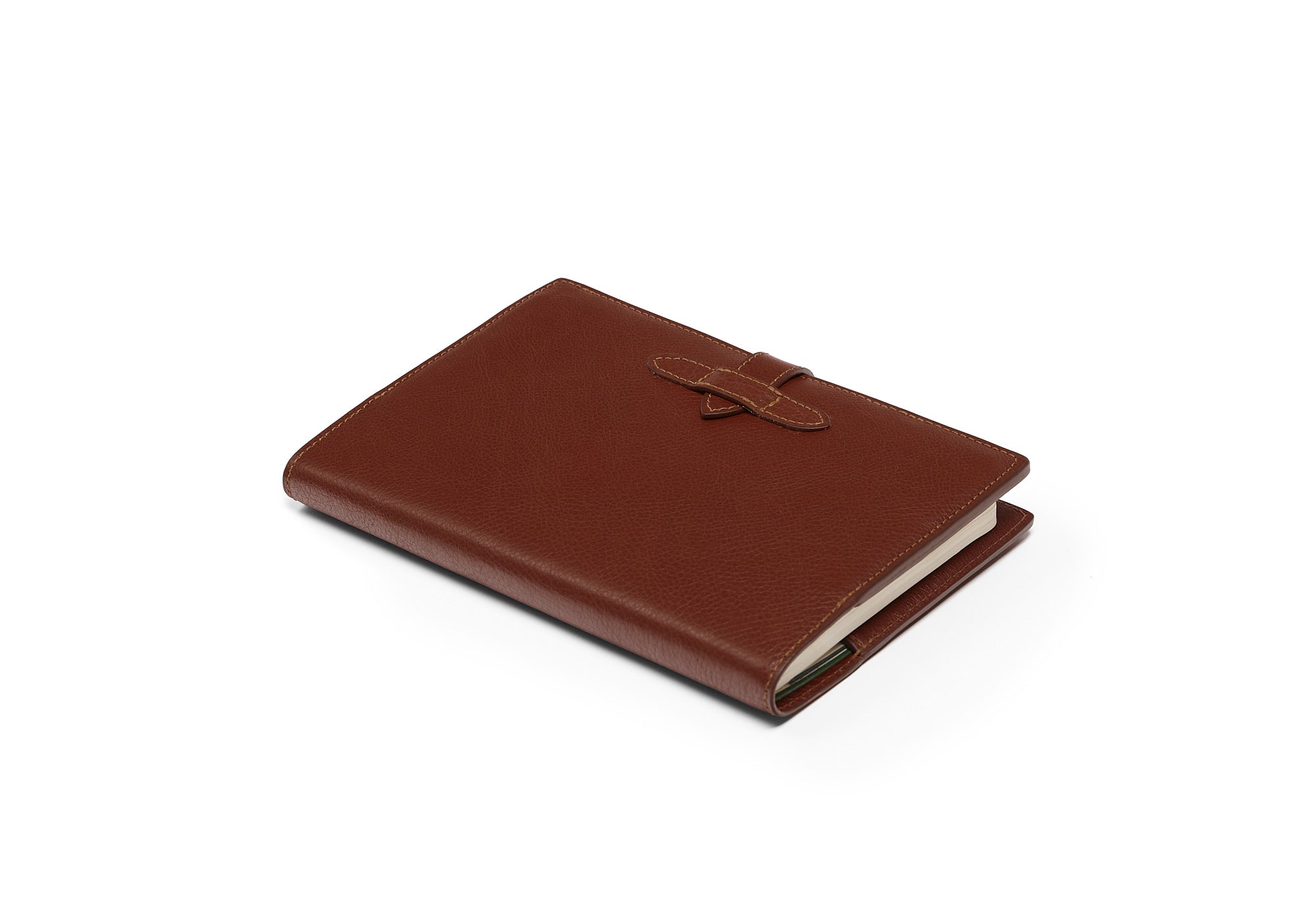Leather Travel Journal Chestnut|Full View