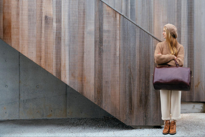 Brown_Weekender_Bag_Outdoors