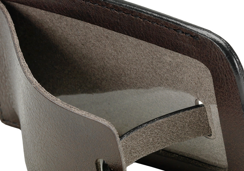 Close Up View of Business Luggage ID Tag Chocolate