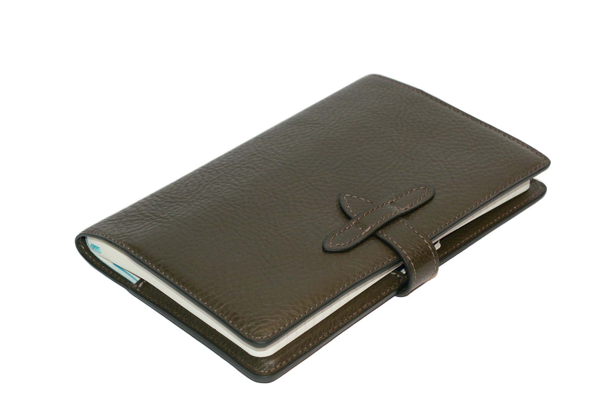 Leather Travel Journal Olive