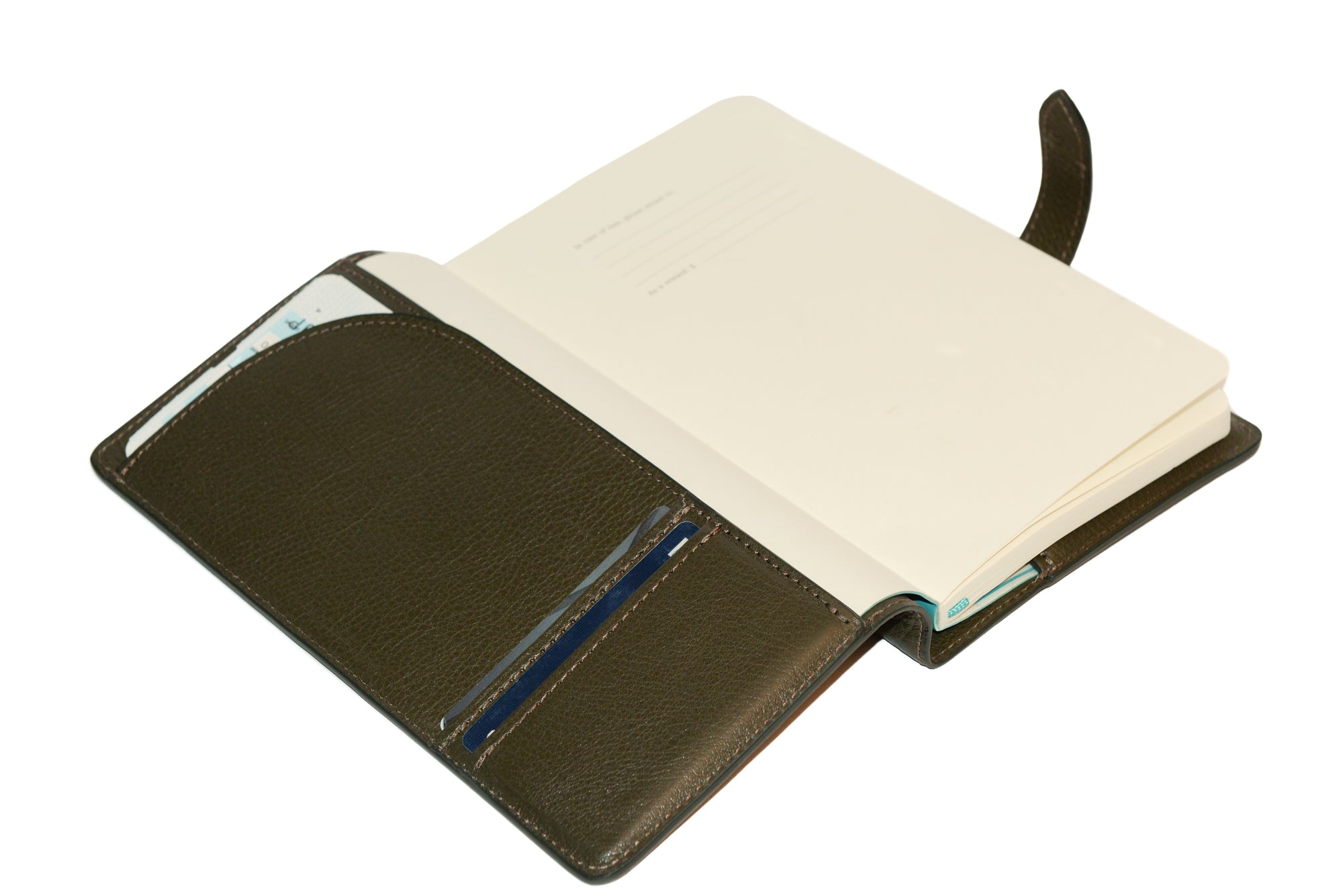 Leather Travel Journal Olive