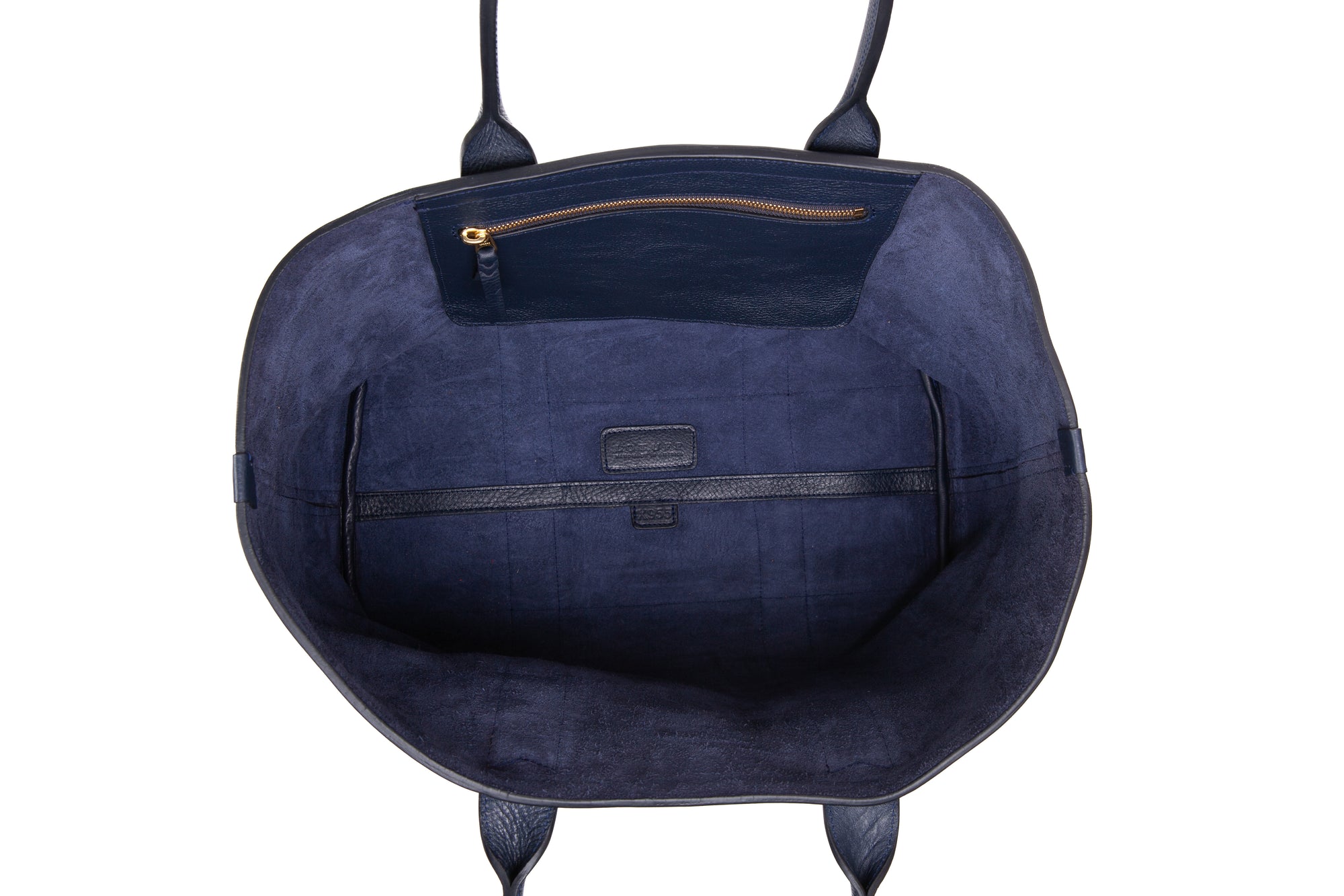 Medium Leather Tote Indigo