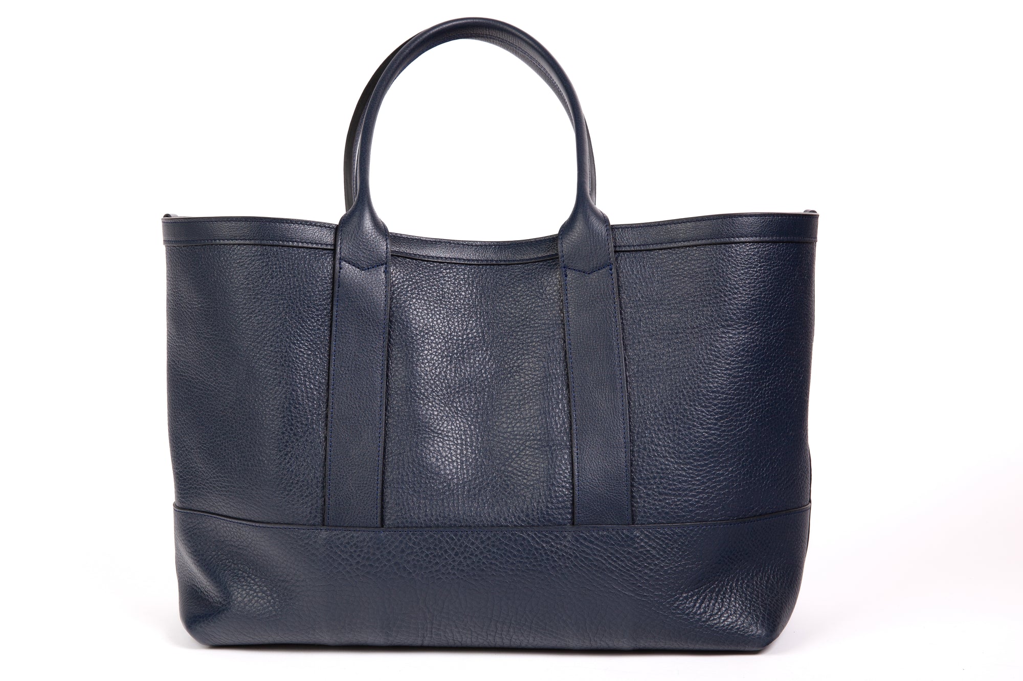 Medium Leather Tote Indigo