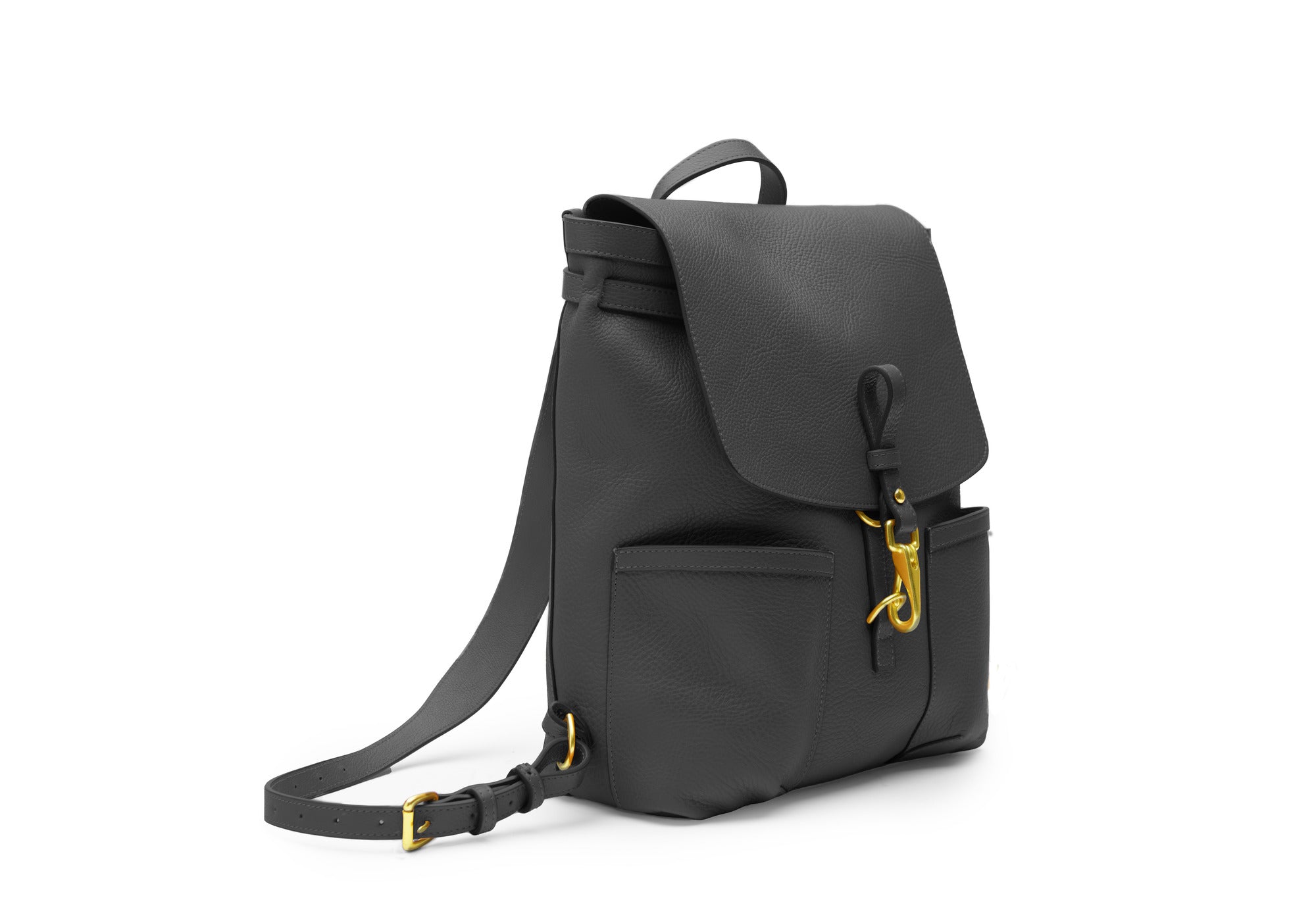 Full View of Leather No. 5 Knapsack Elephant