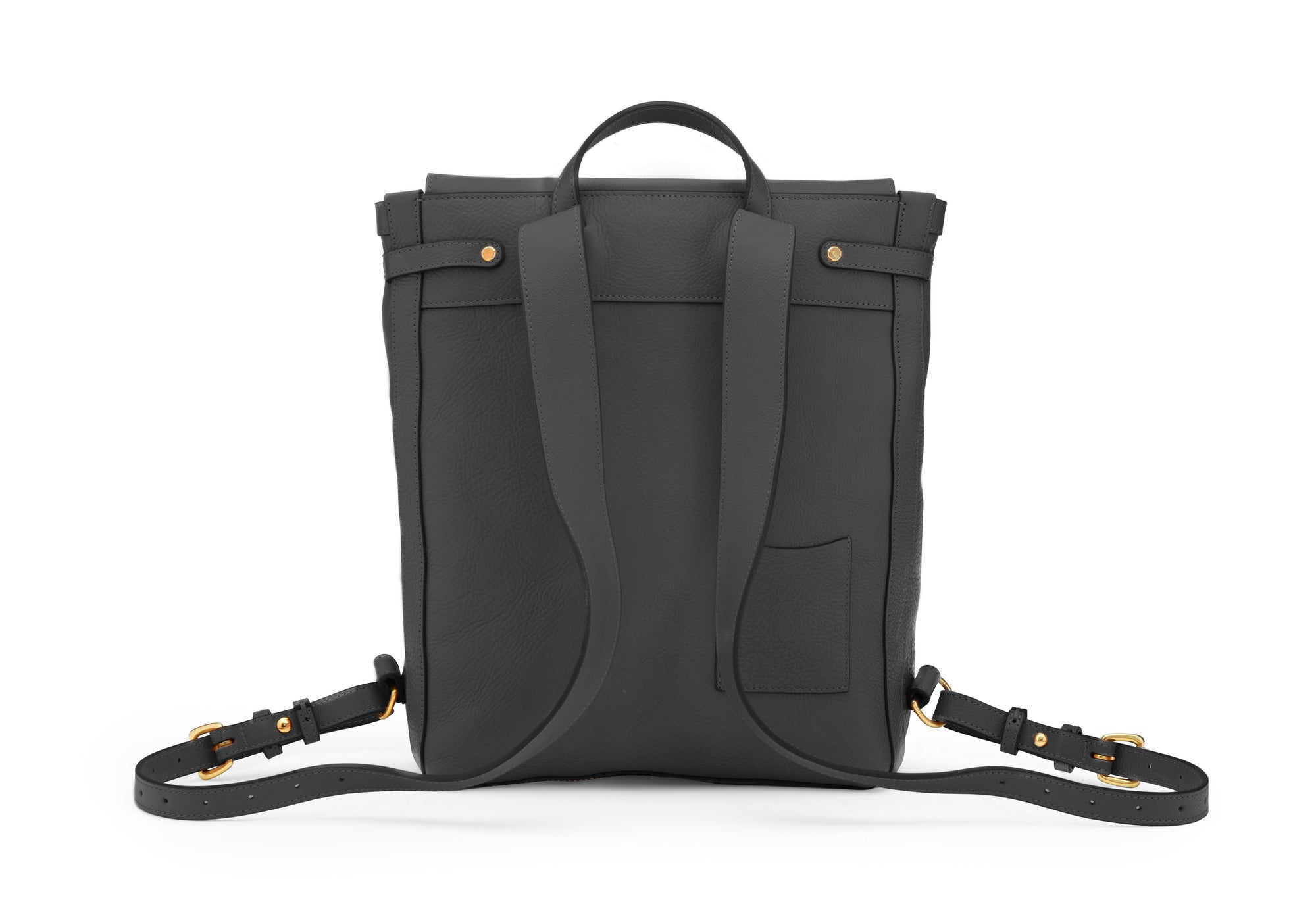 Back View of Leather No. 5 Knapsack Elephant