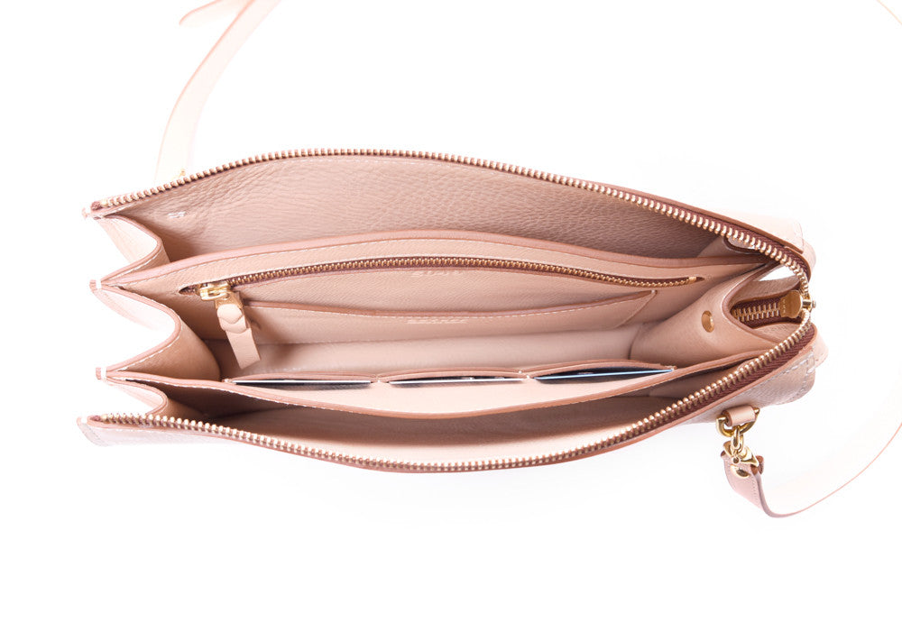 Inner Leather Pocket of The Tripp II Natural