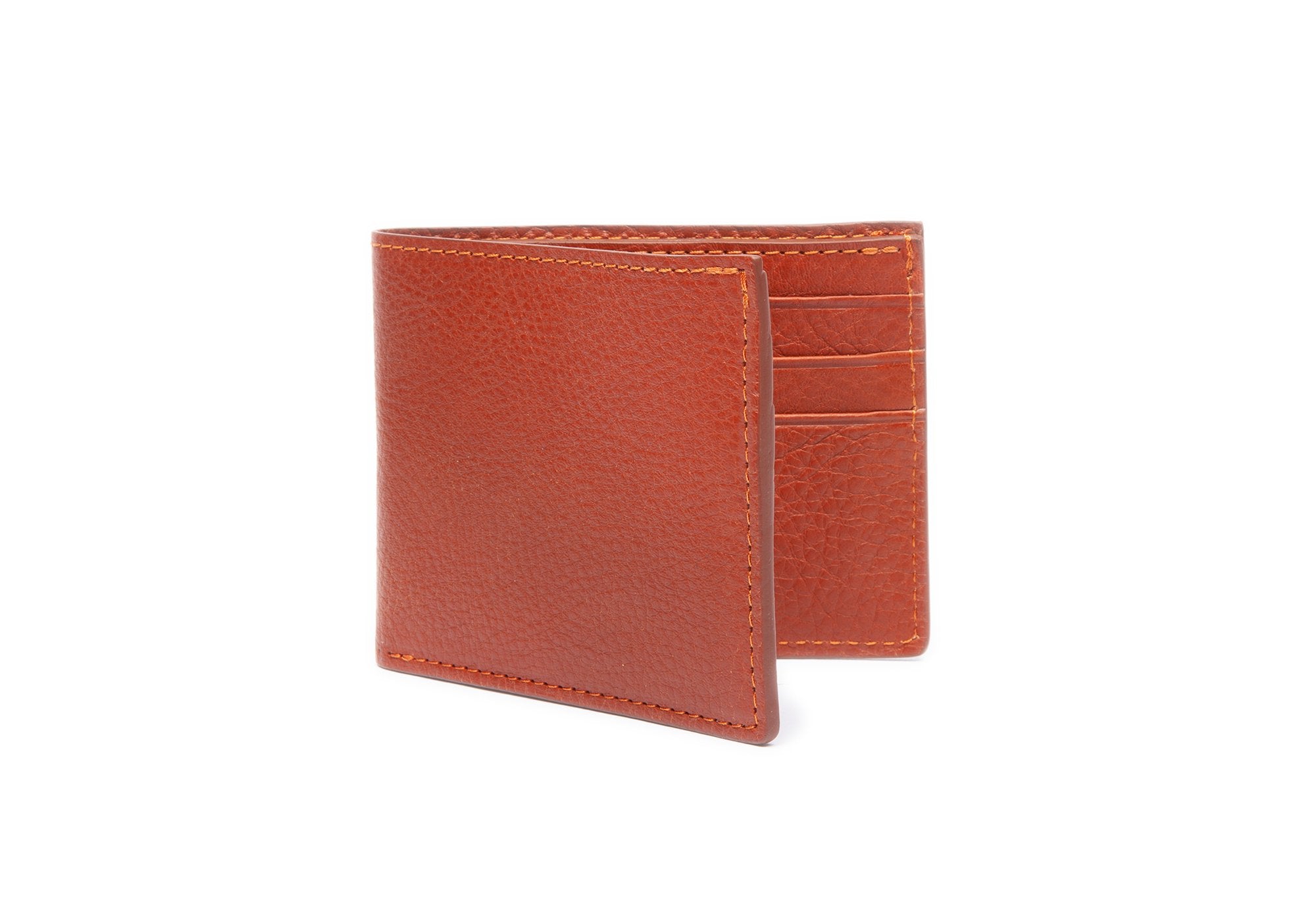Leather Bifold Wallet Saddle Tan