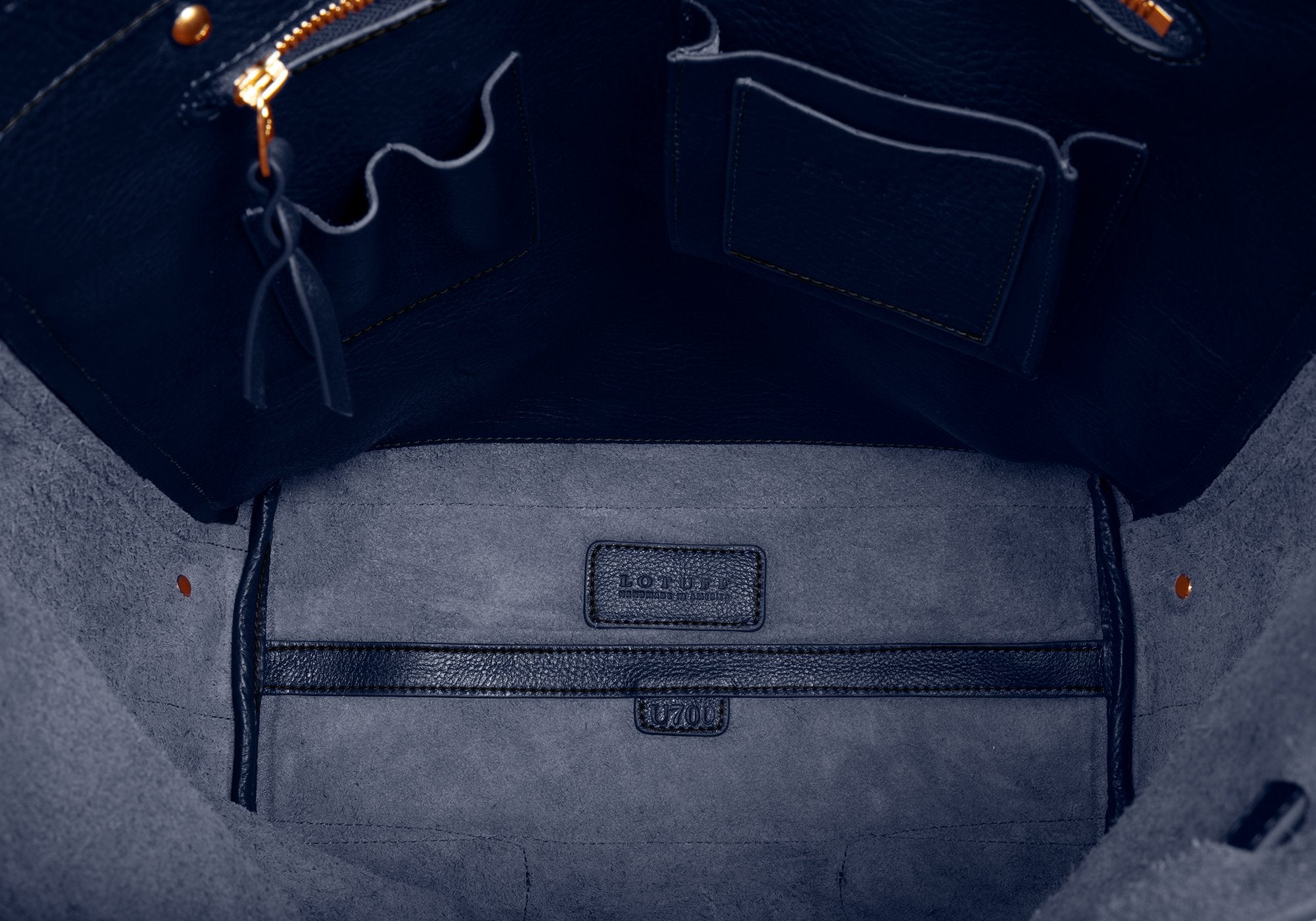 Leather Knapsack Indigo