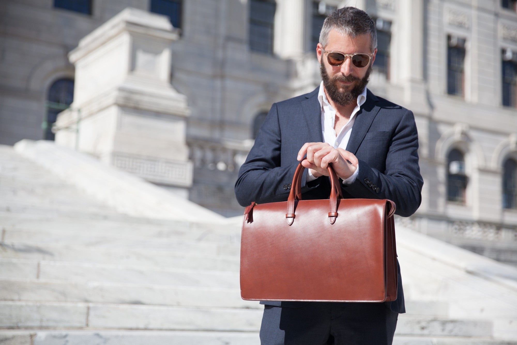 The Bridle Triumph II Briefcase Lifestyle