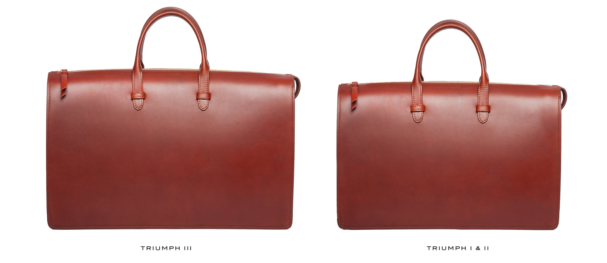 The Bridle Triumph III Briefcase Cognac Bridle