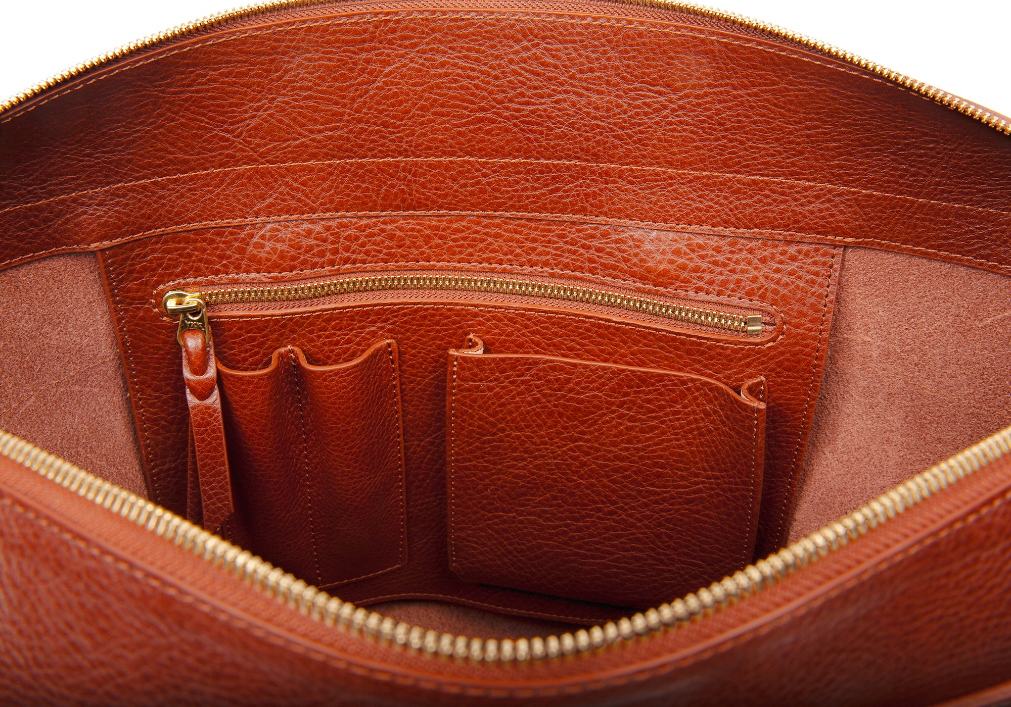 The 929 Briefcase Saddle Tan