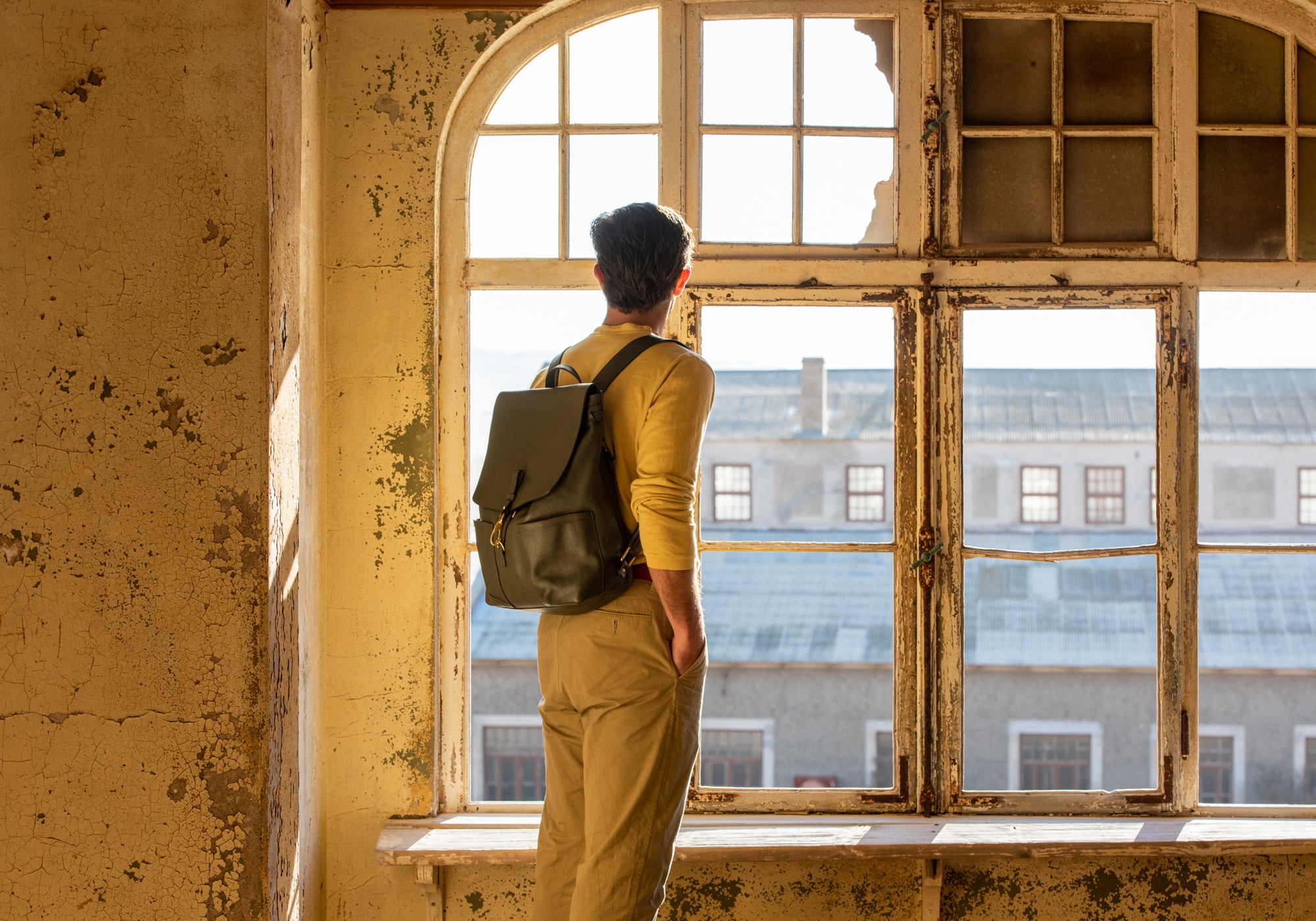 Leather Knapsack Lifestyle