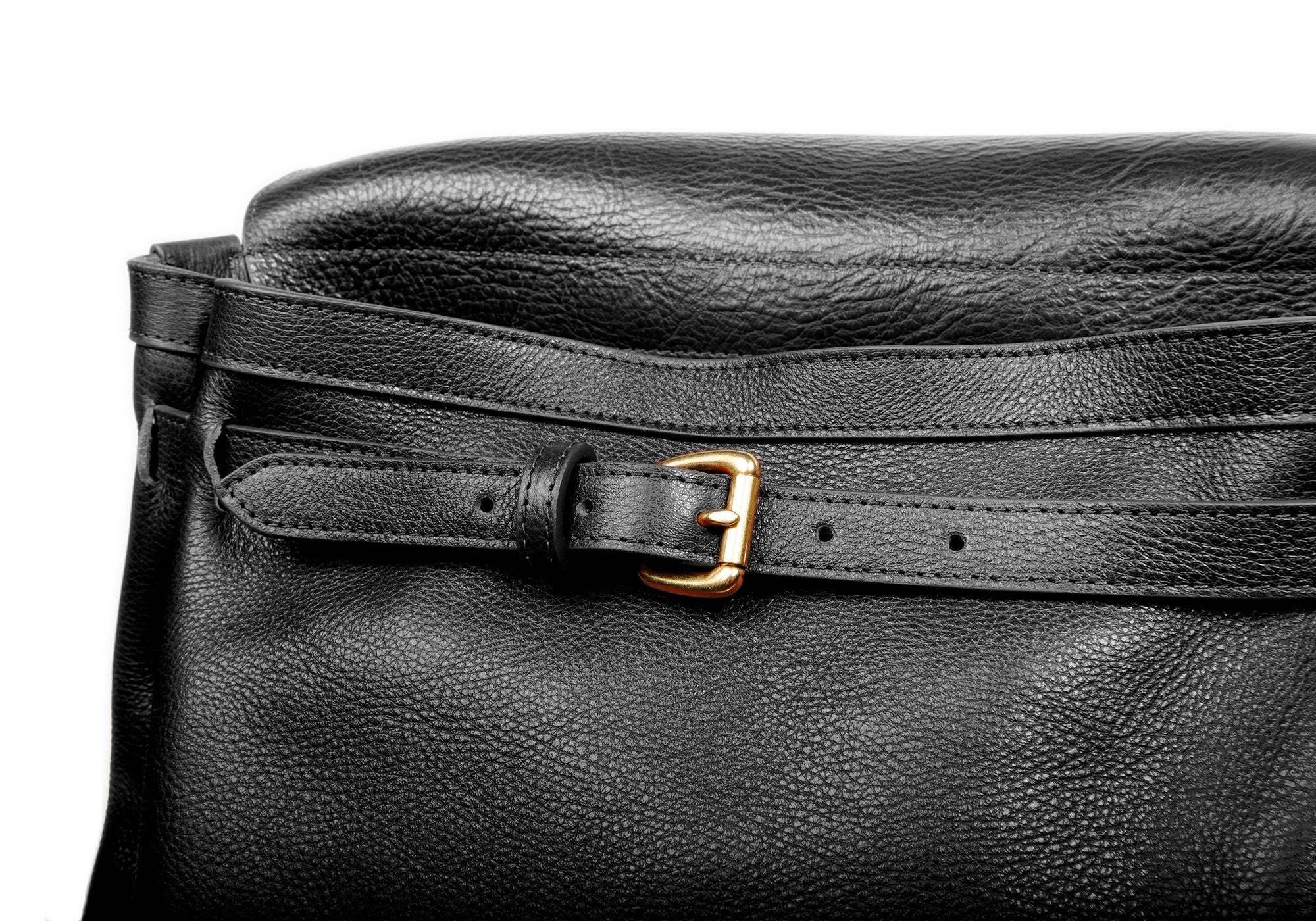 Leather Knapsack Black