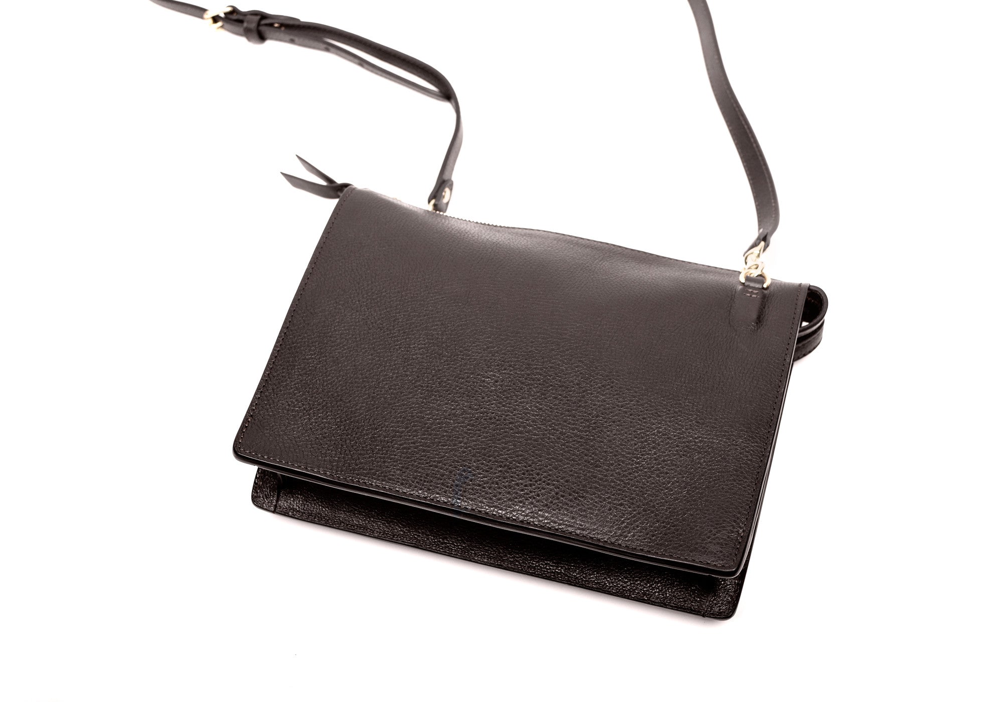 Front Leather View of The Tripp II Chocolate