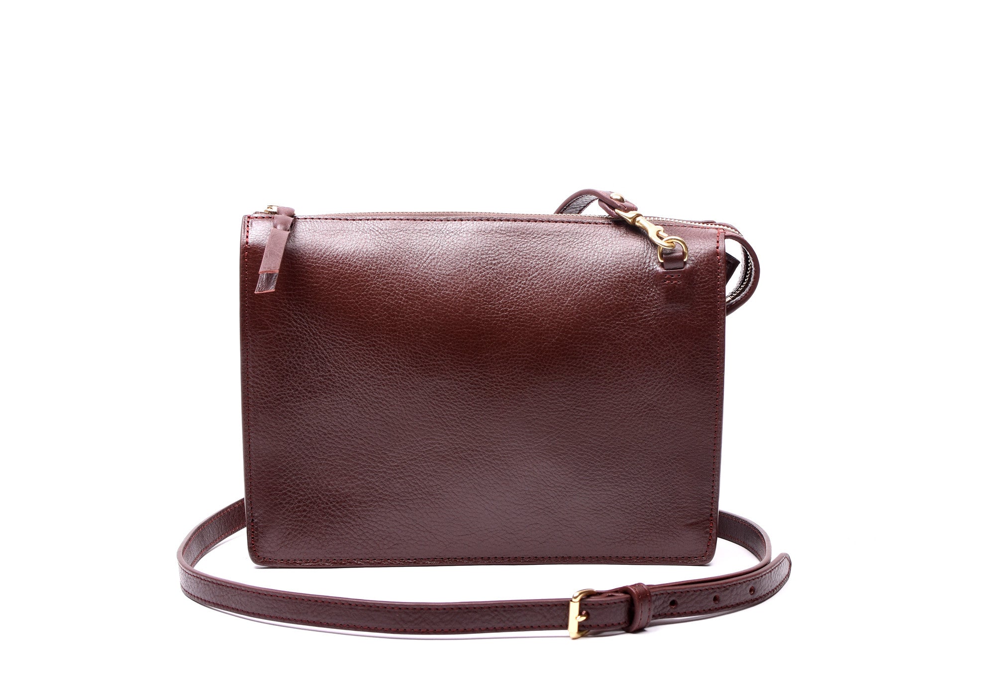 Front Leather View of The Tripp II Cordovan