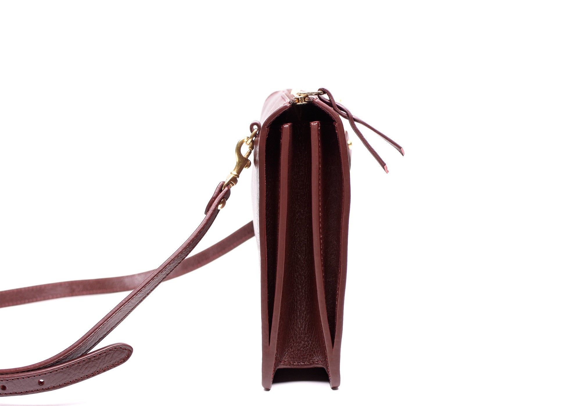 Side Leather View of The Tripp II Cordovan