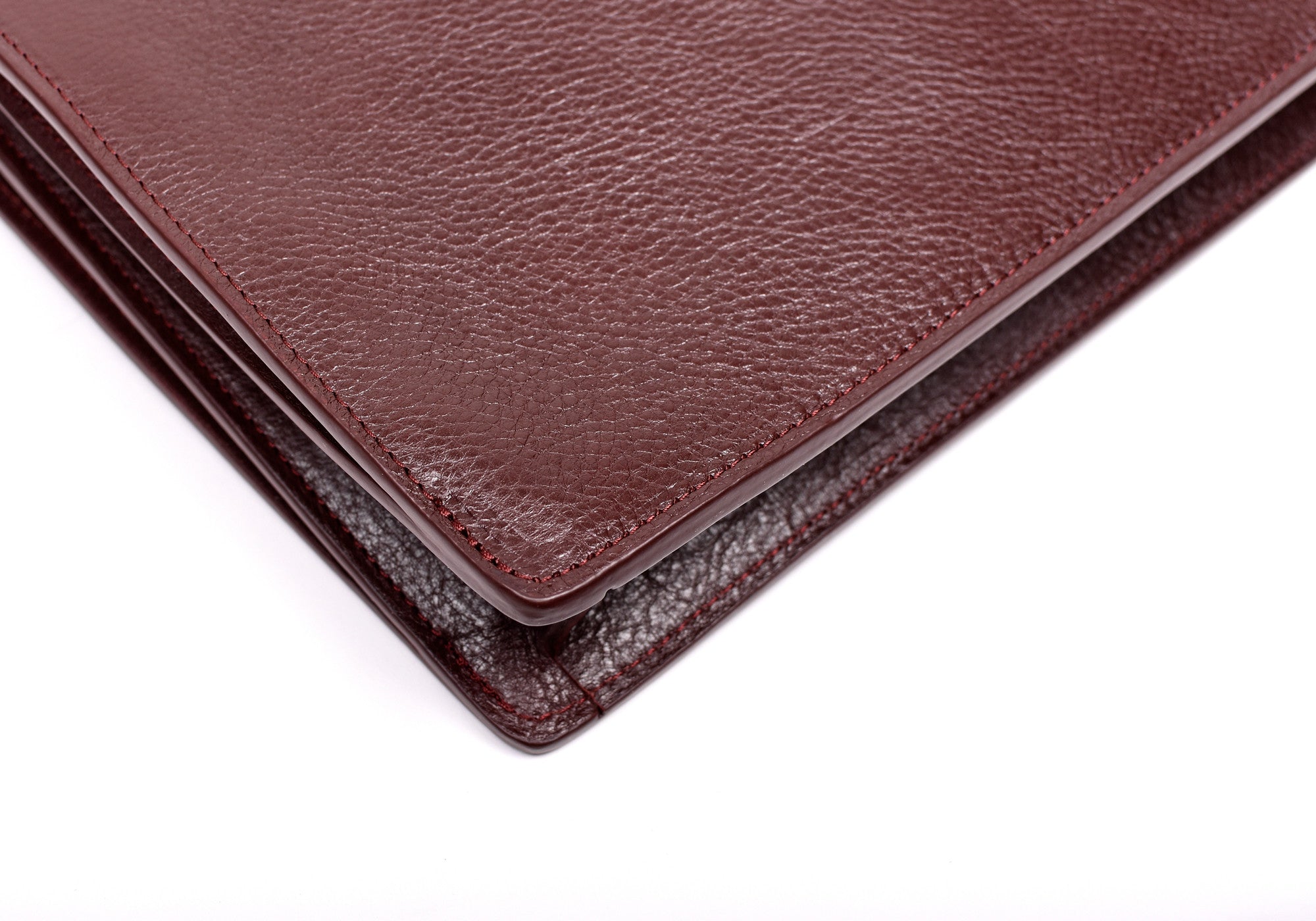 Corner Leather of The Tripp II Cordovan