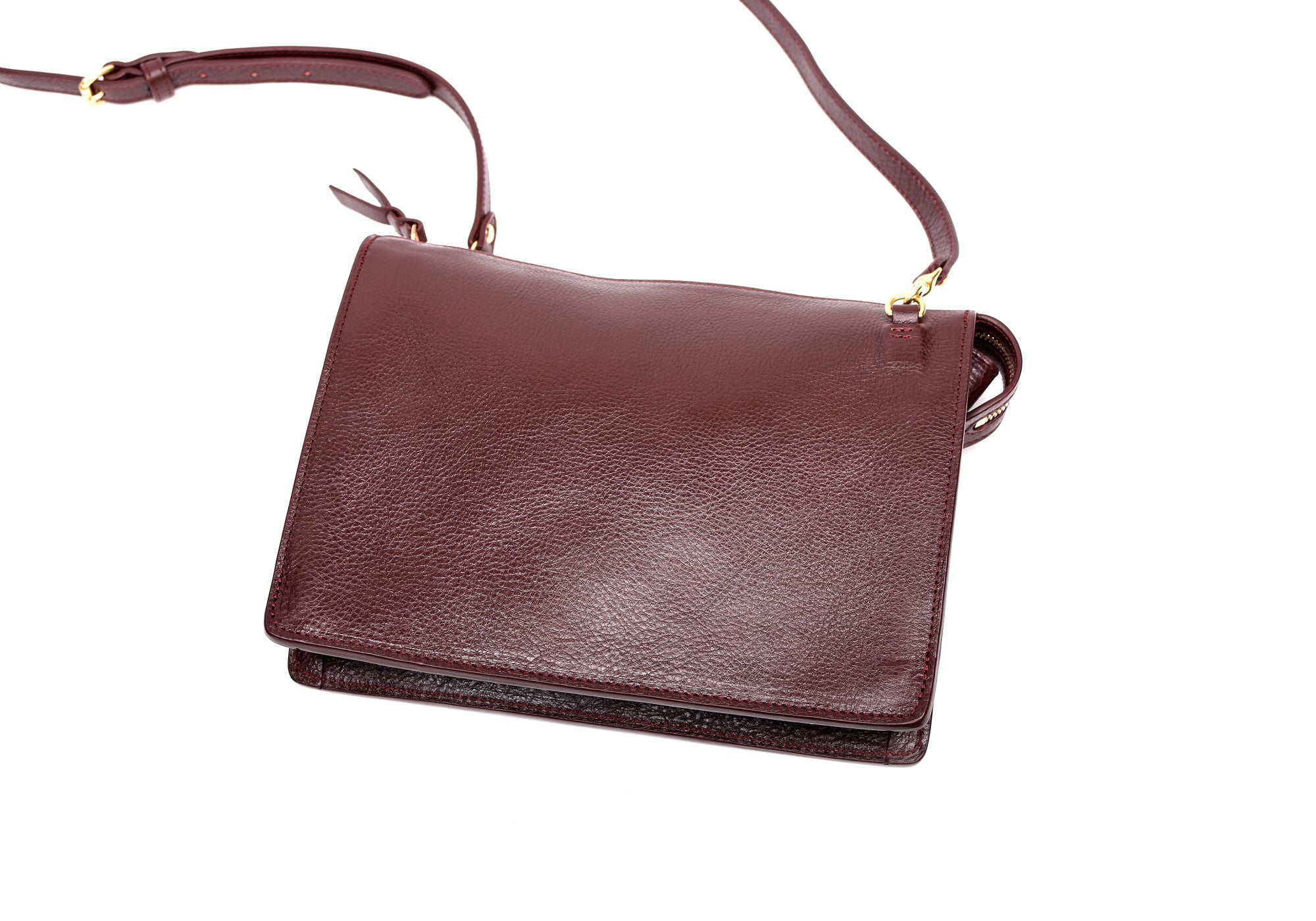 Front Leather View of The Tripp II Cordovan