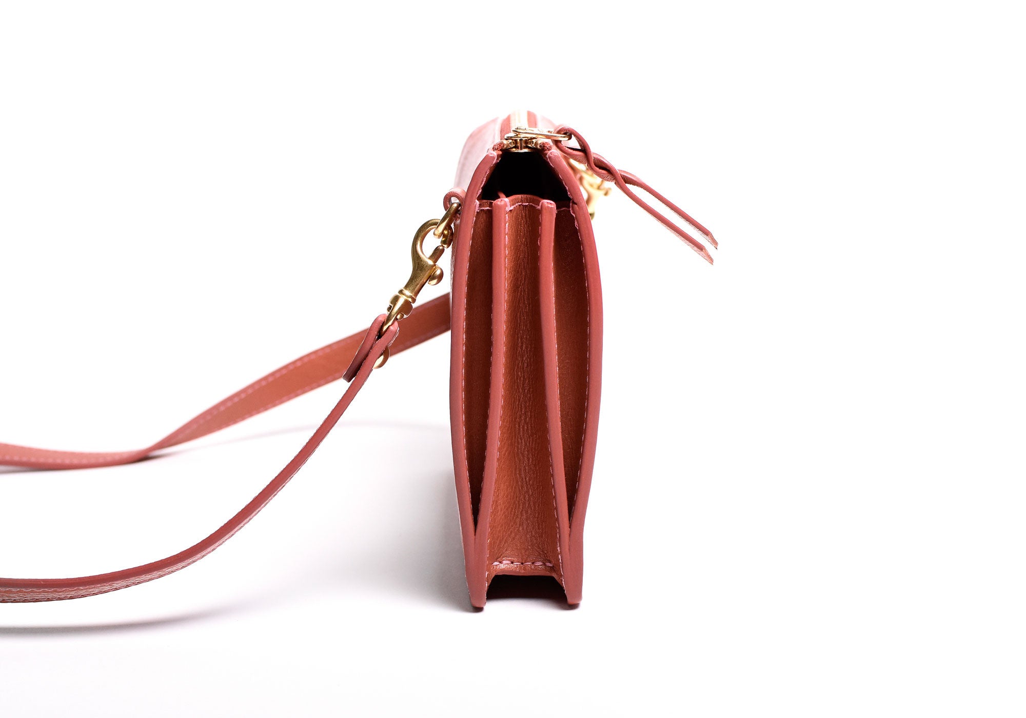 Side Leather View of The Tripp Rosewood