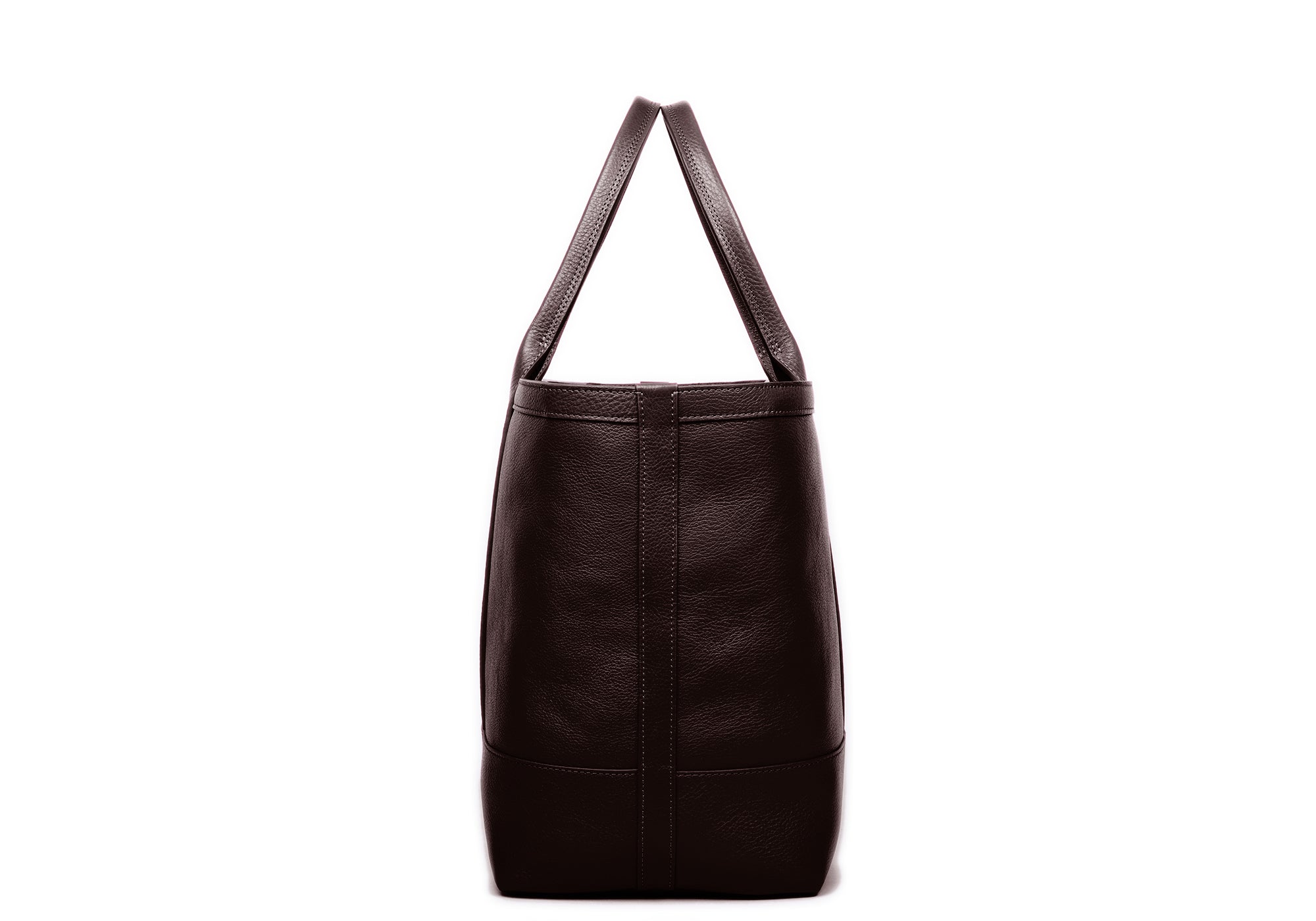 Medium Leather Tote Chocolate