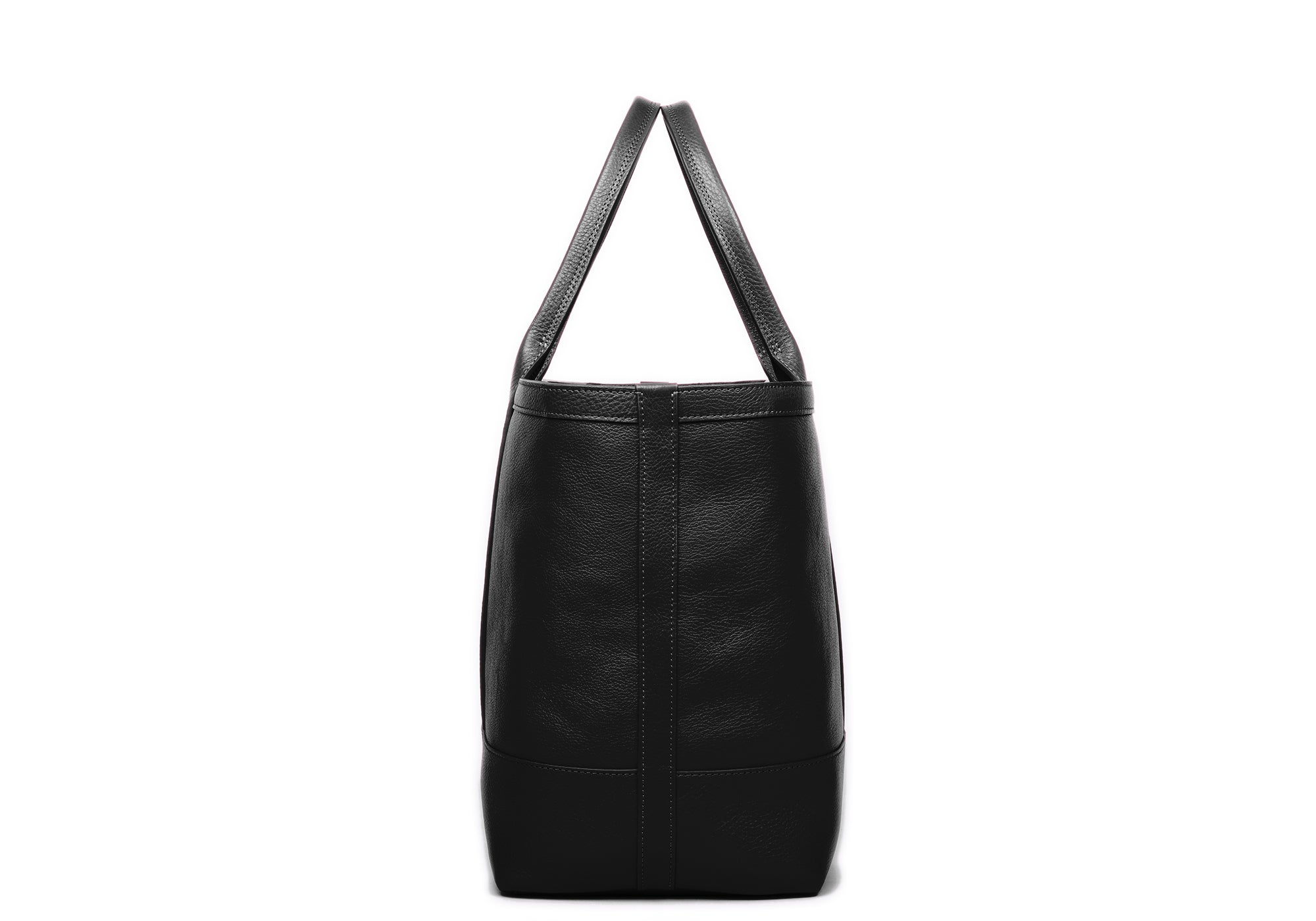 Medium Leather Tote Black