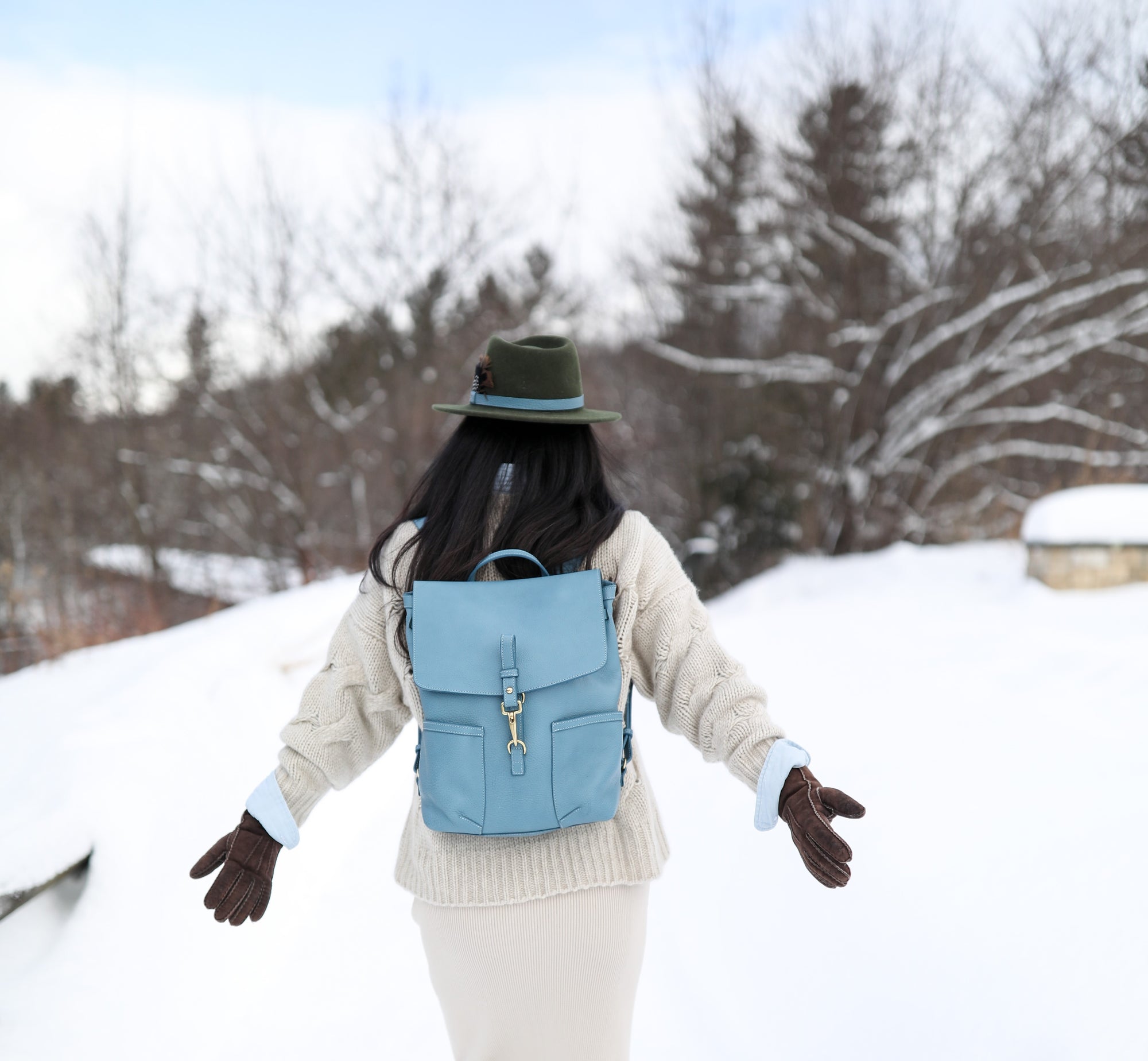 Leather No. 5 Knapsack Lifestyle