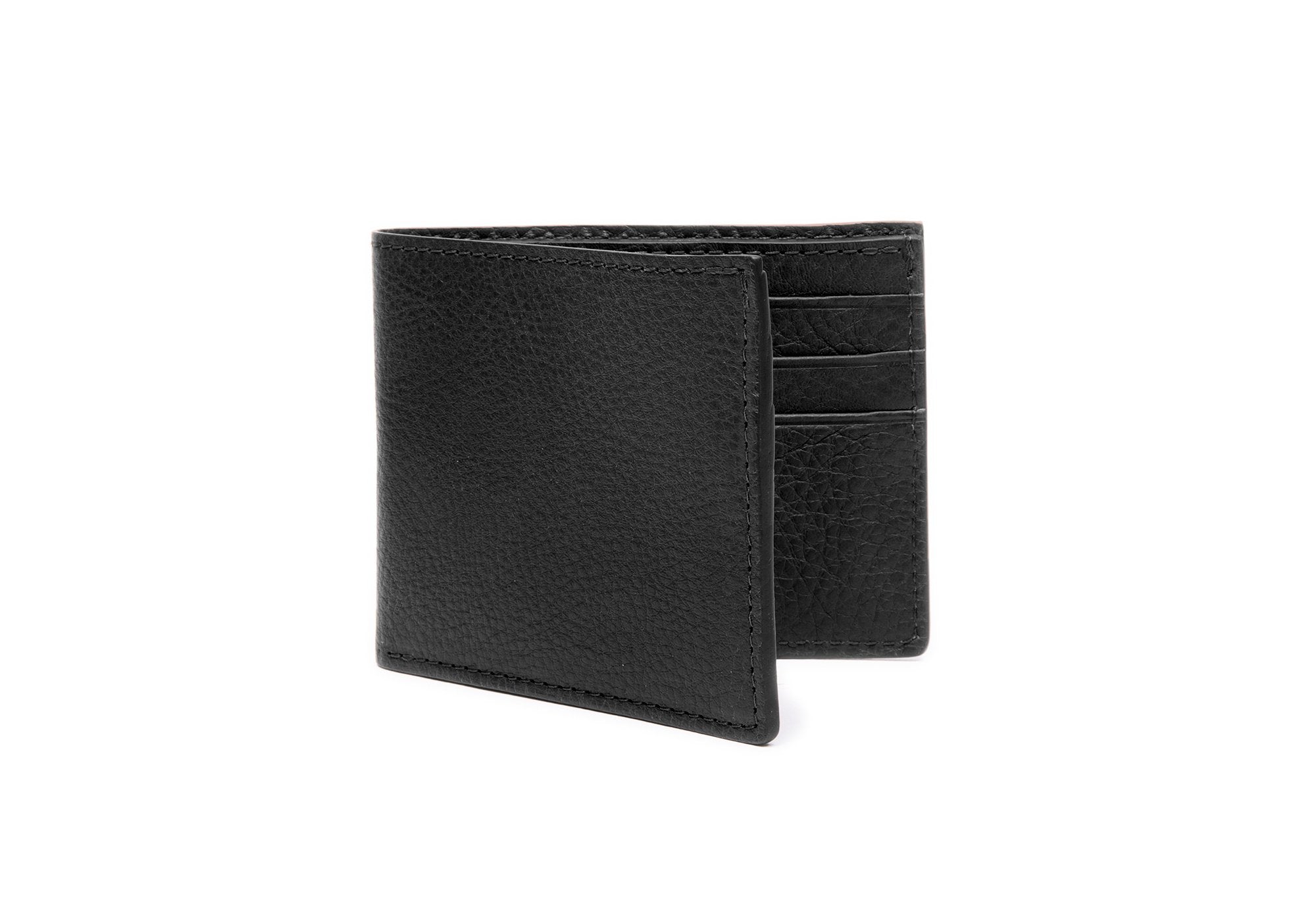 Leather Bifold Wallet Black