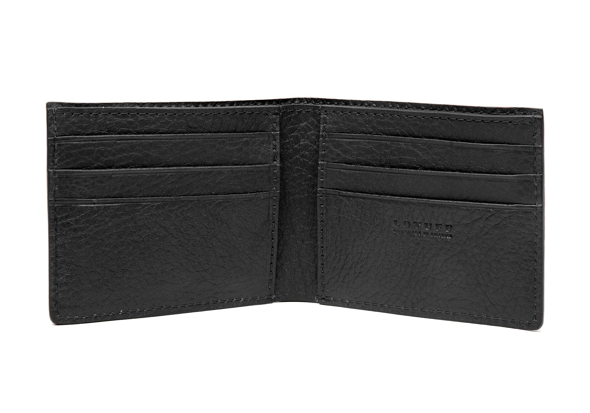 Leather Bifold Wallet Black