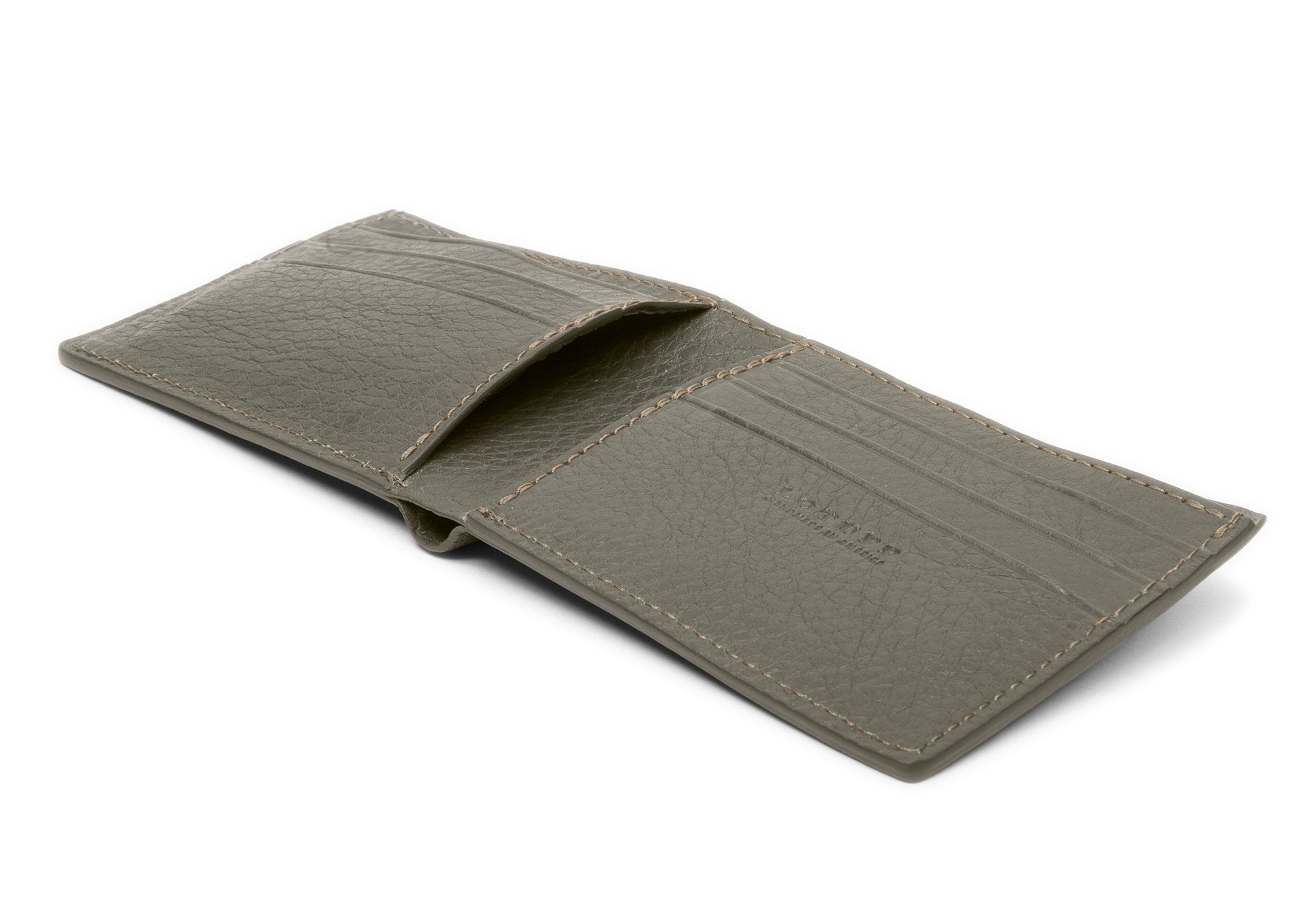 Leather Bifold Wallet Olive