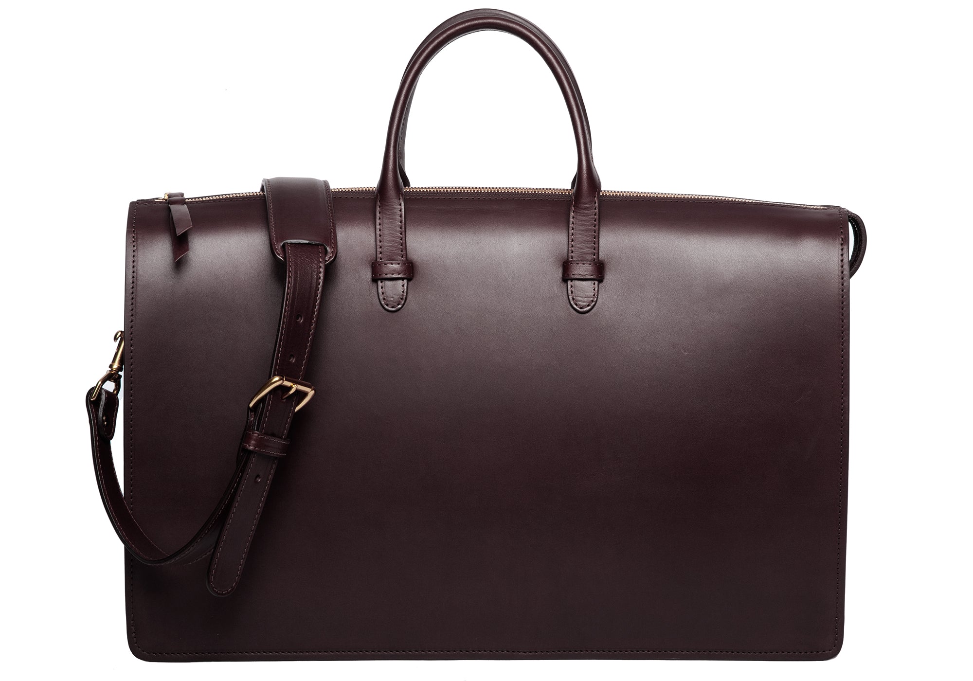 The Bridle Triumph III Briefcase Chocolate Bridle