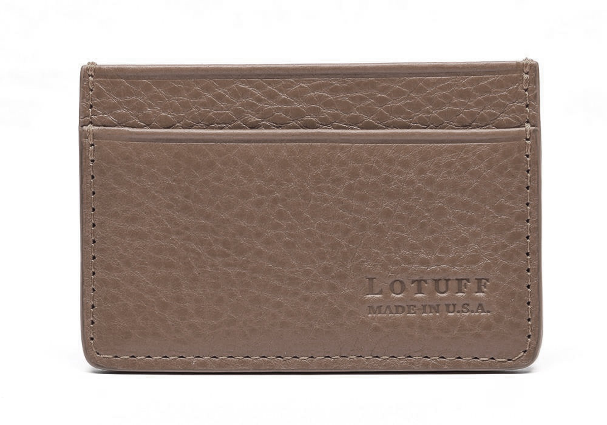 Leather Credit Card Wallet Clay