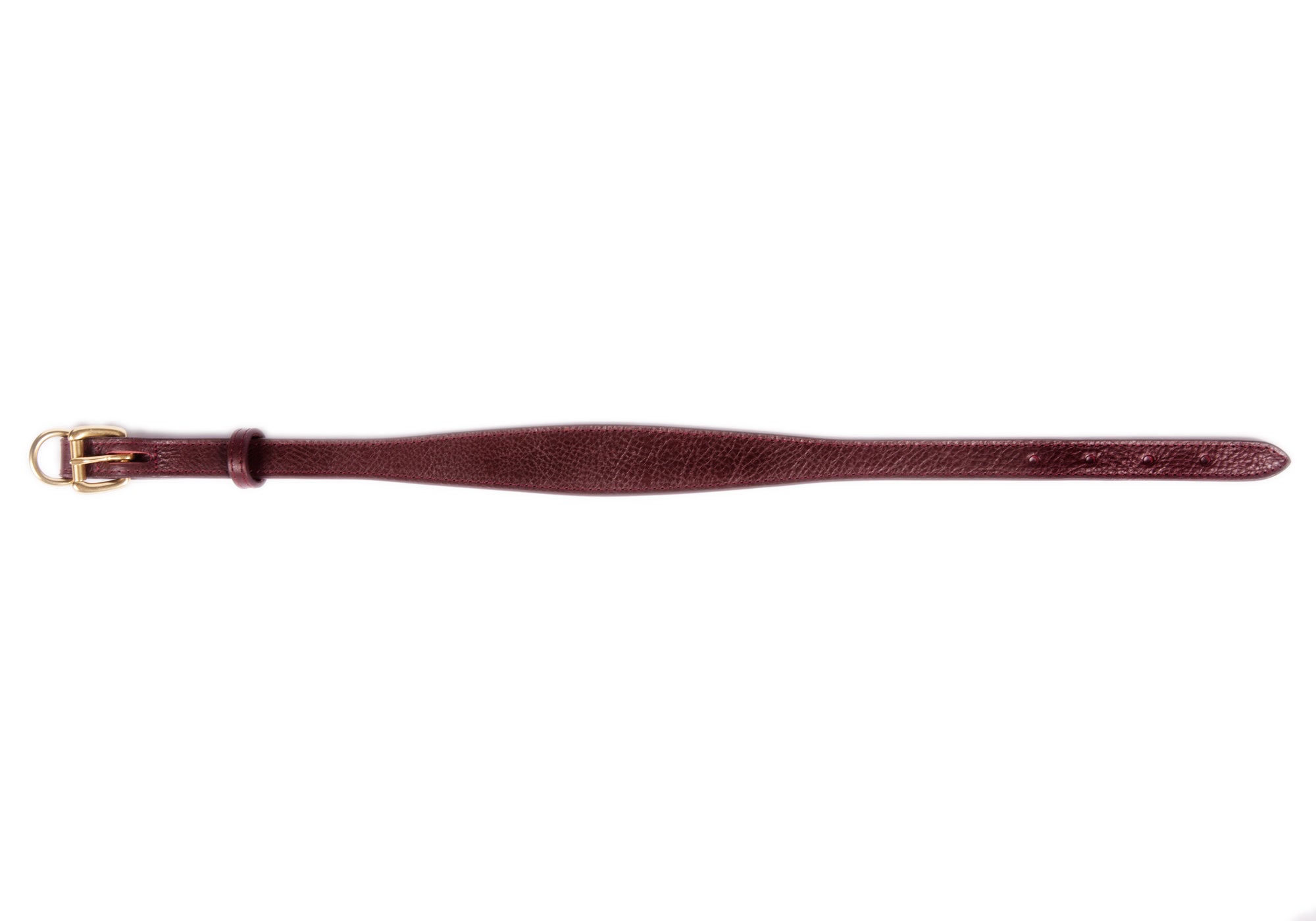 Medium Leather Dog Collar Cordovan