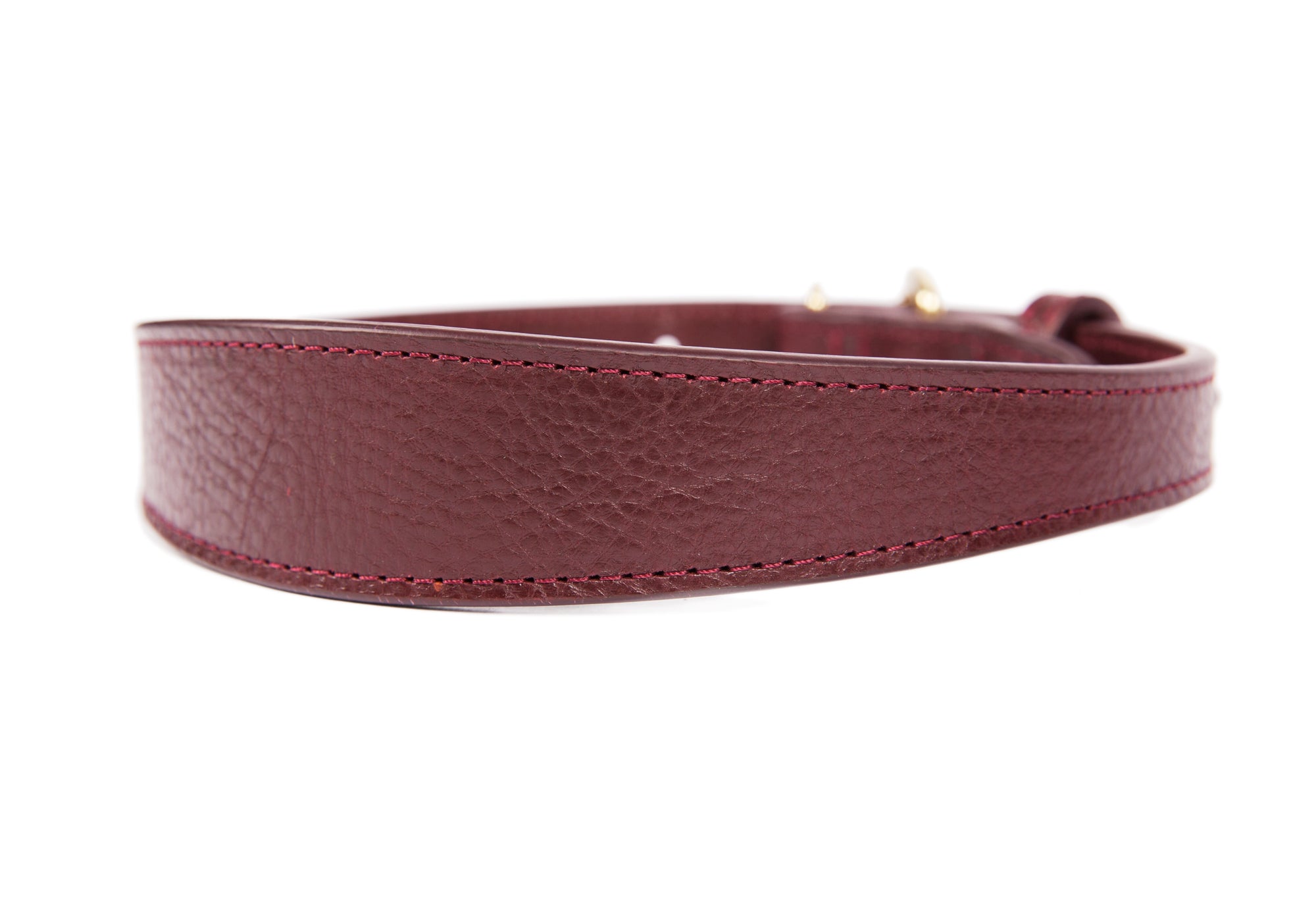 Medium Leather Dog Collar Cordovan