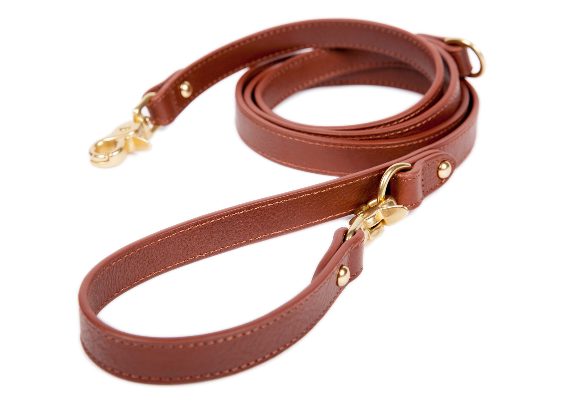 Leather Dog Leash Chestnut