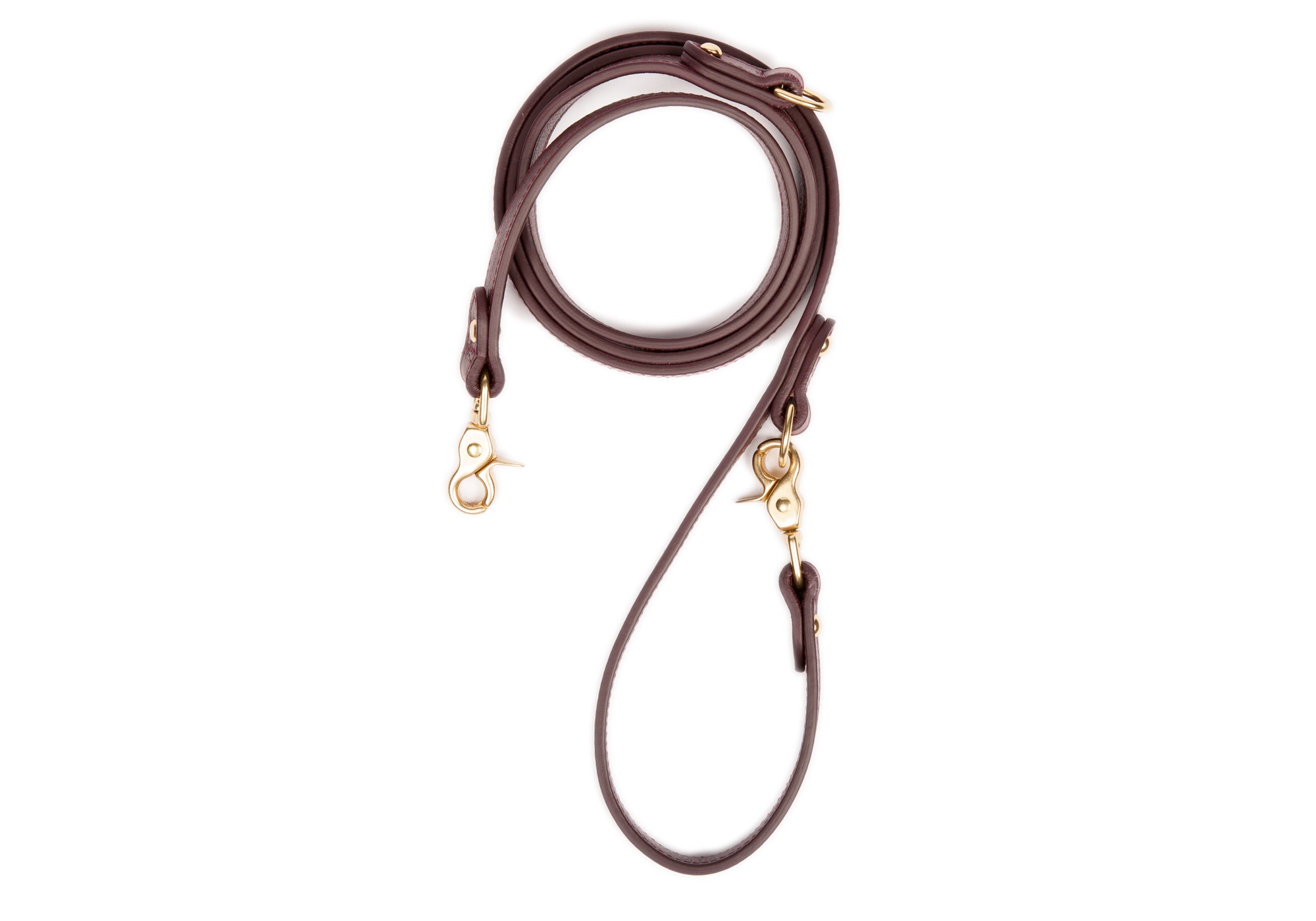 Leather Dog Leash Cordovan