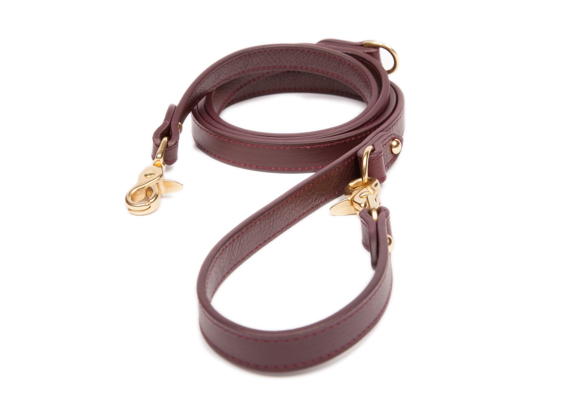 Leather Dog Leash Cordovan