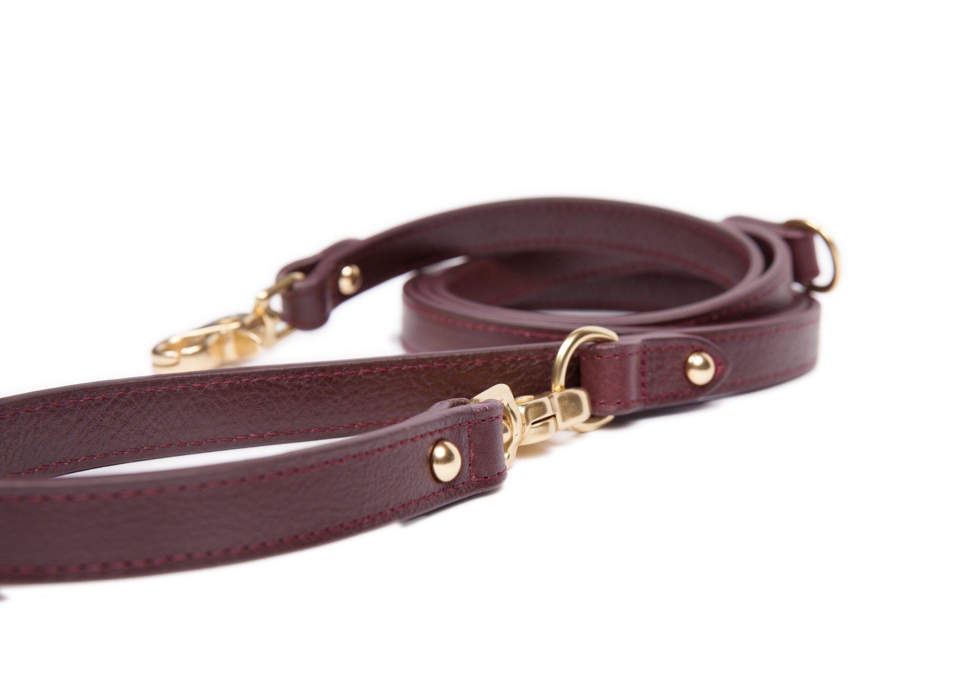 Leather Dog Leash Cordovan
