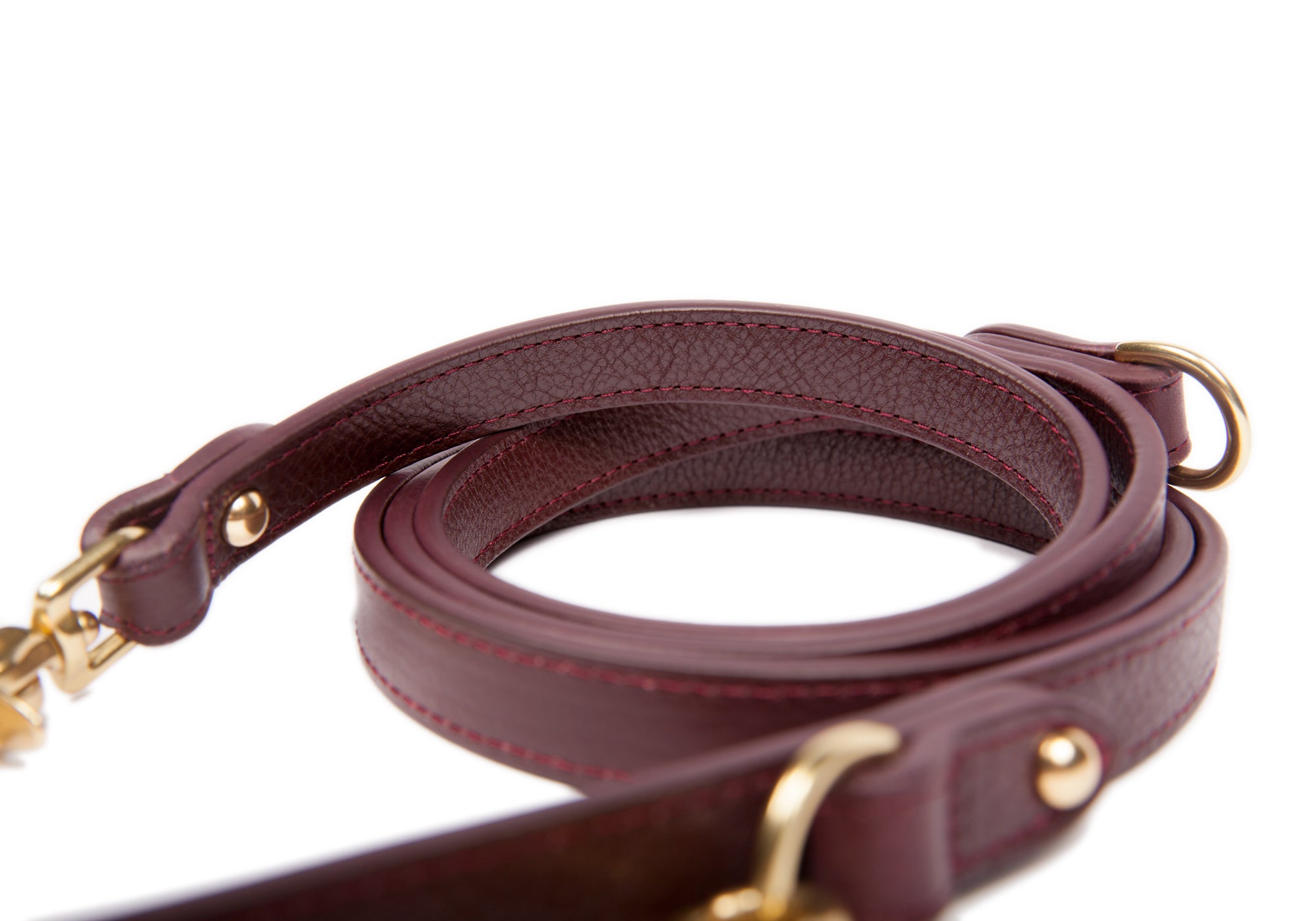 Leather Dog Leash Cordovan