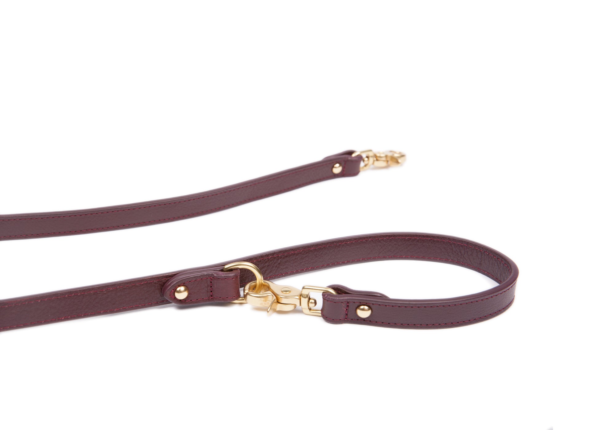 Leather Dog Leash Cordovan