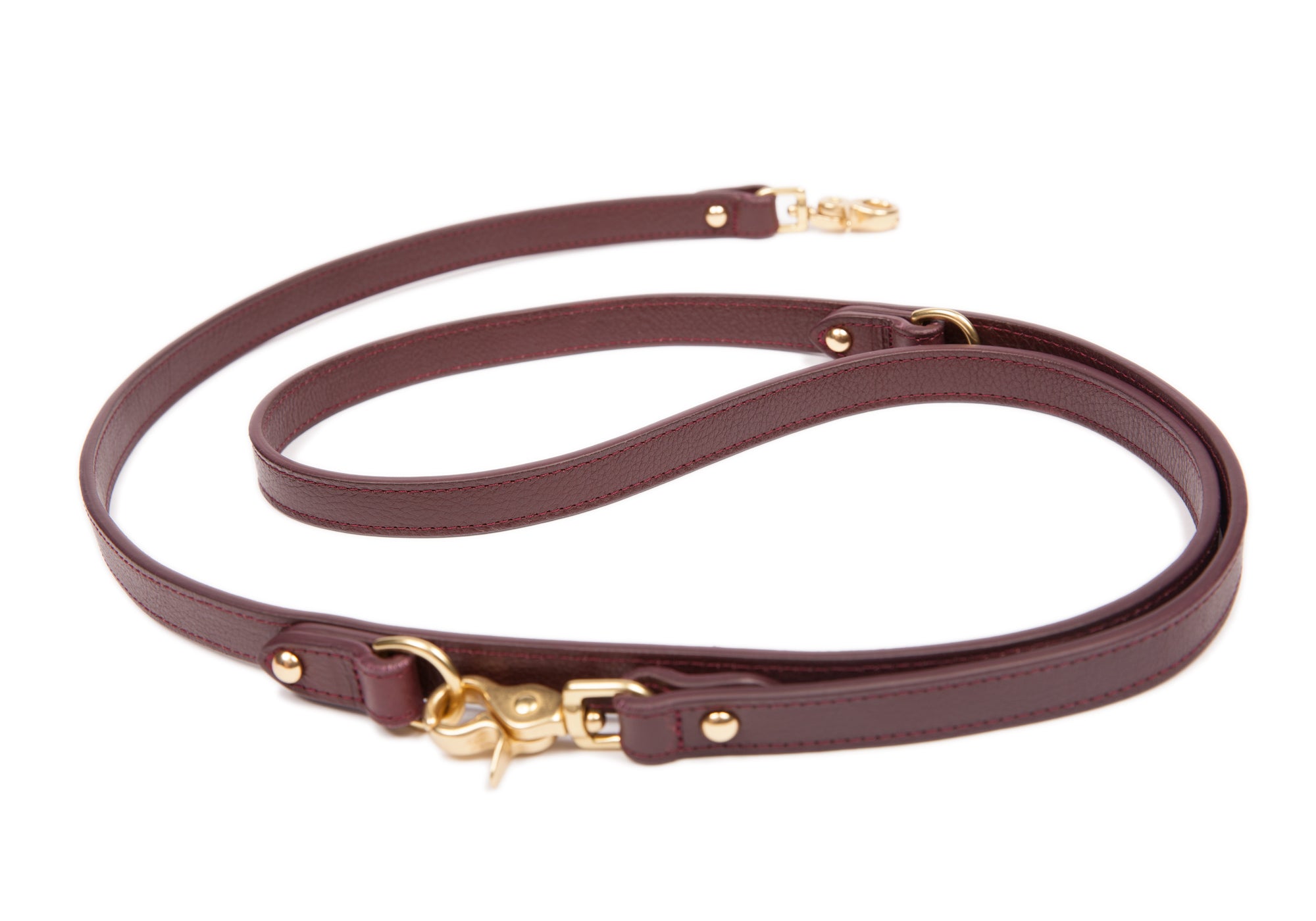 Leather Dog Leash Cordovan