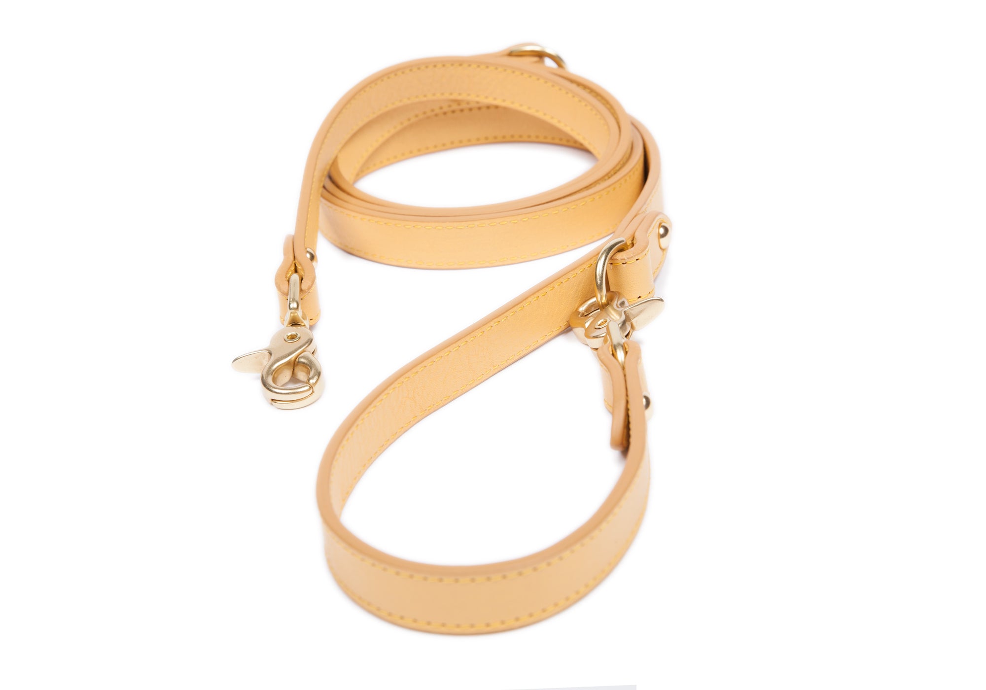 Leather Dog Leash Ochre