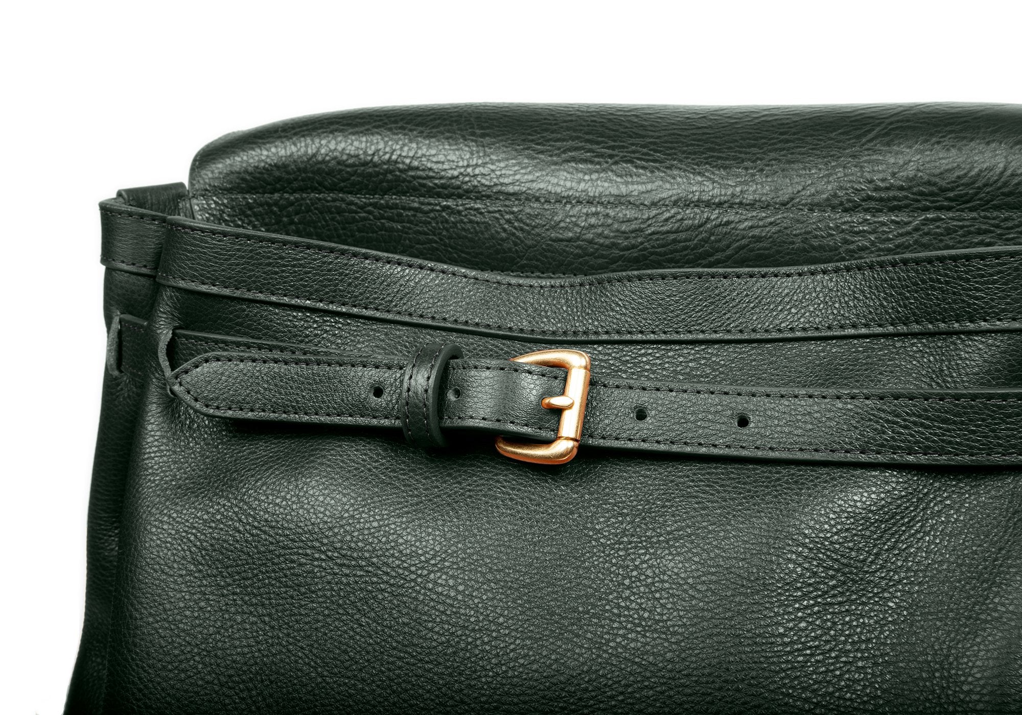 Leather Knapsack Green