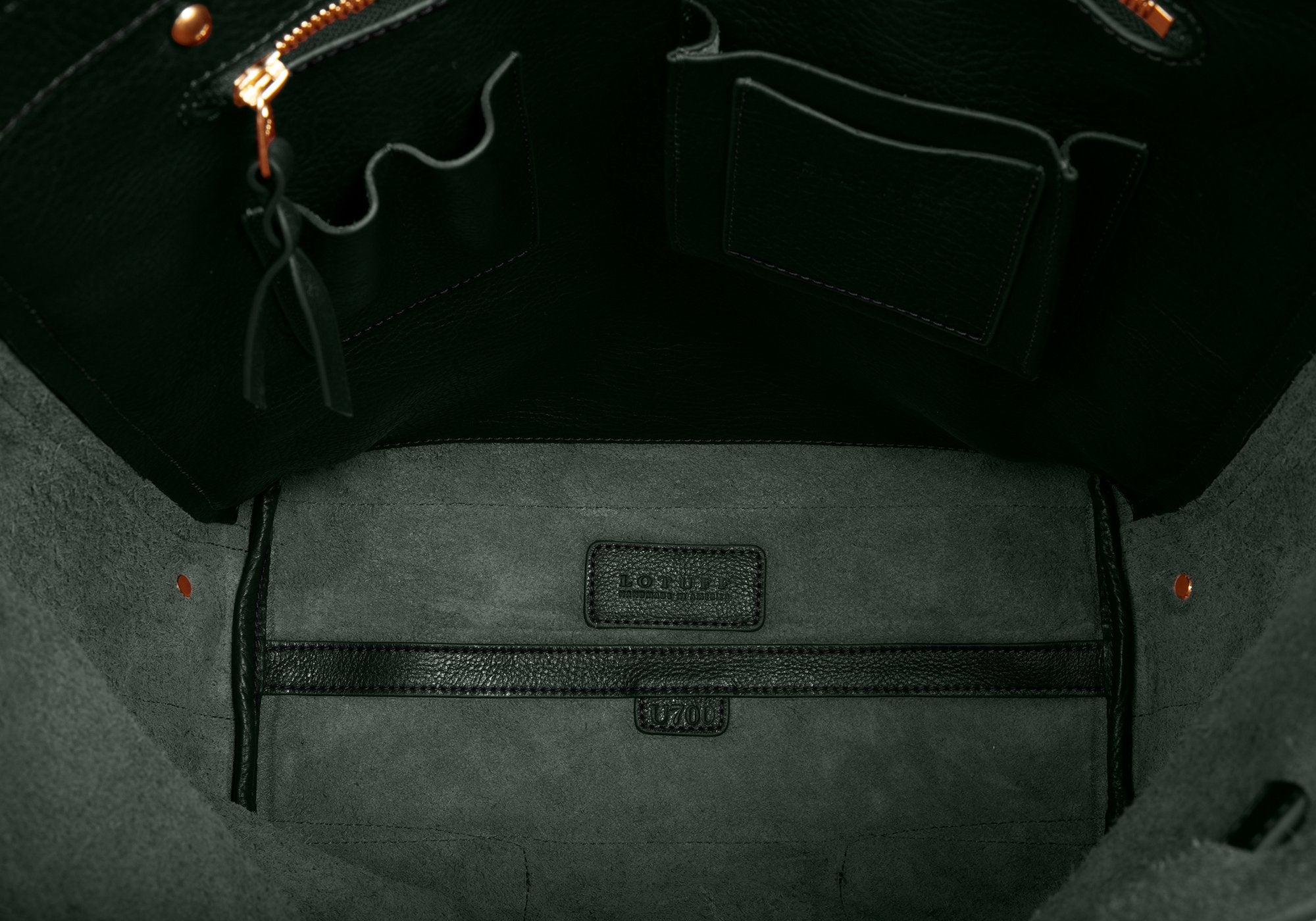 Leather Knapsack Green