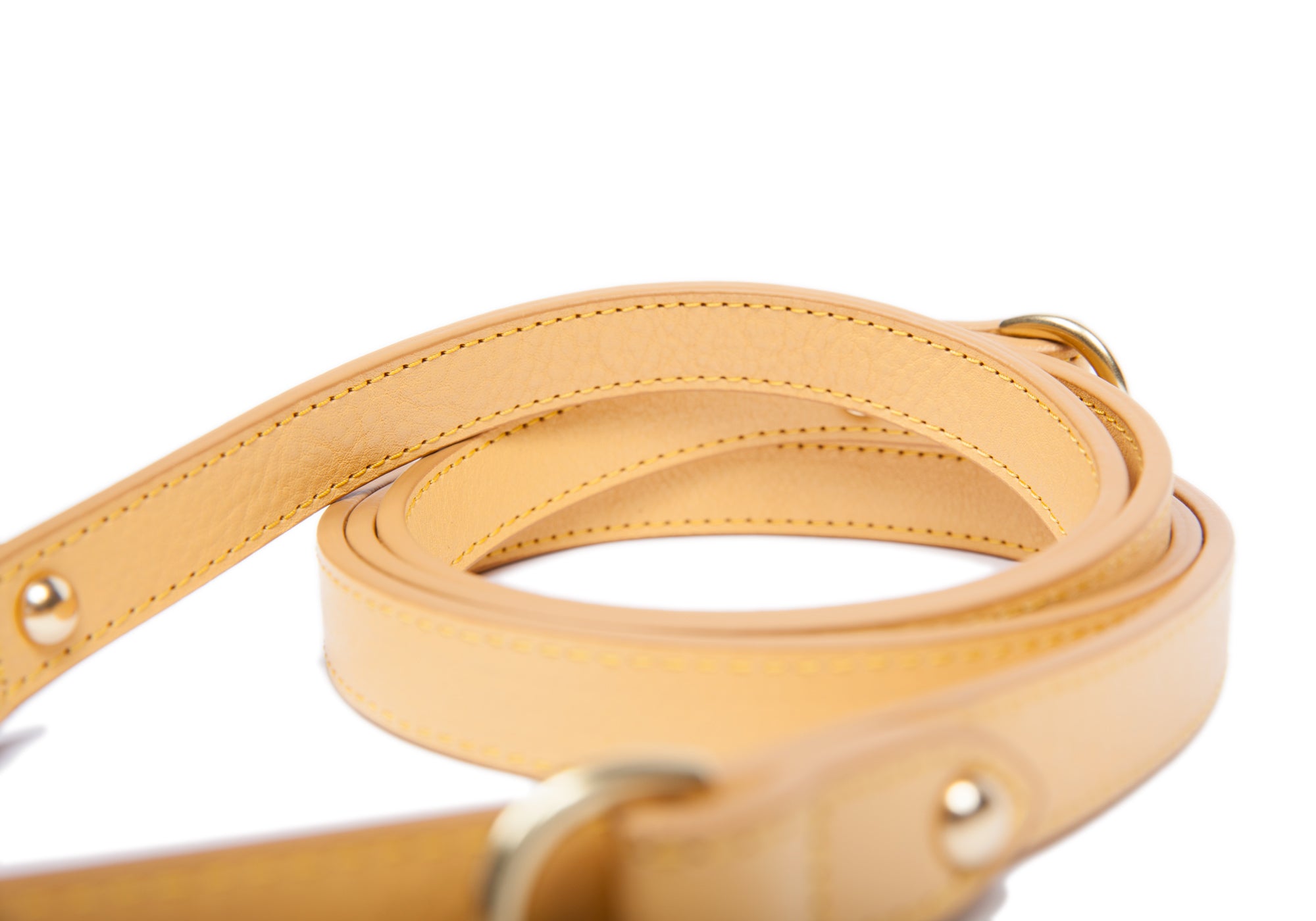 Leather Dog Leash Ochre