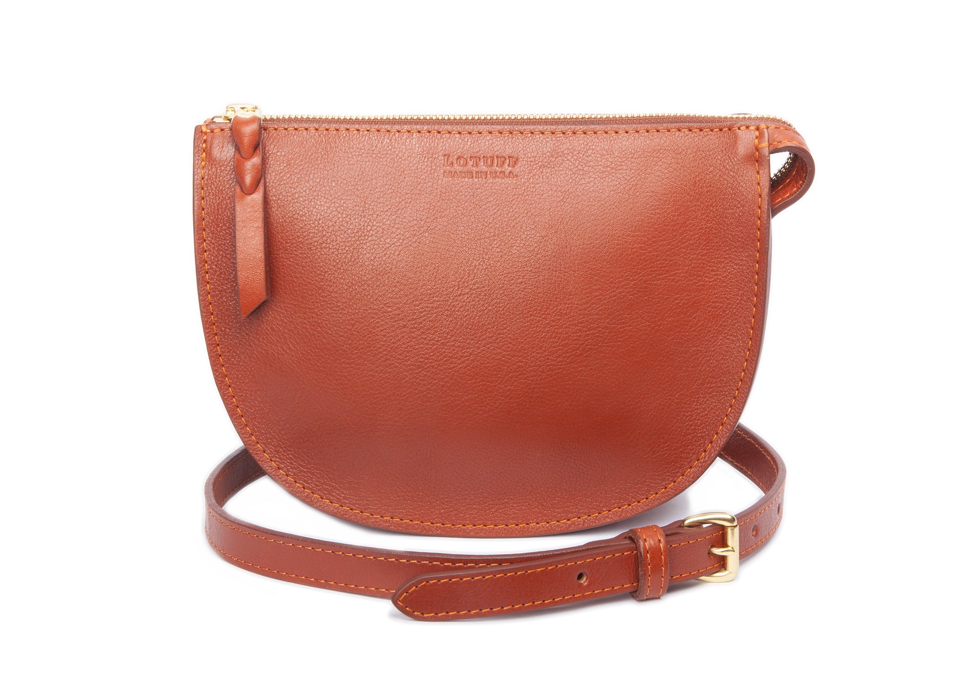 The Mini Luna Belt Bag Saddle Tan-Natural