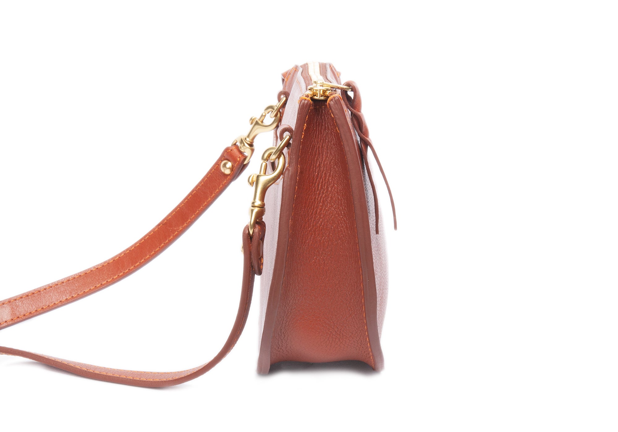 The Mini Luna Belt Bag Saddle Tan-Natural