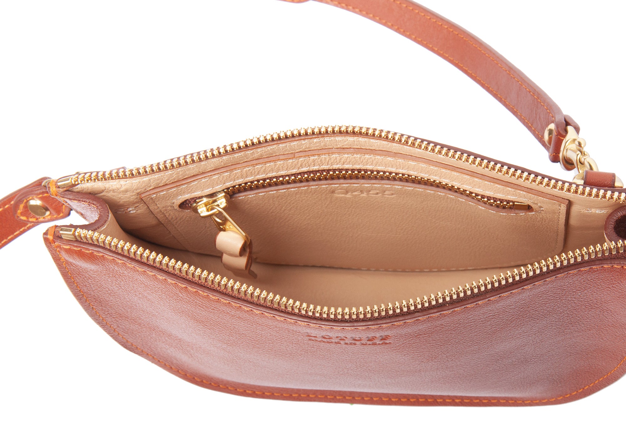 The Mini Luna Belt Bag Saddle Tan-Natural