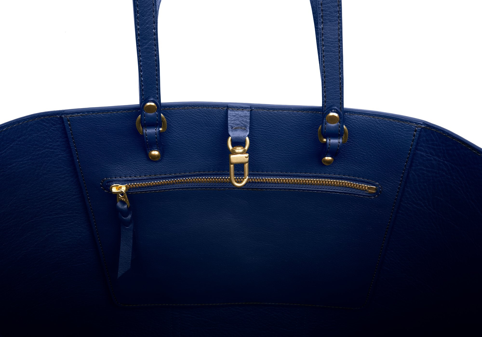 The Morris Leather Tote Indigo