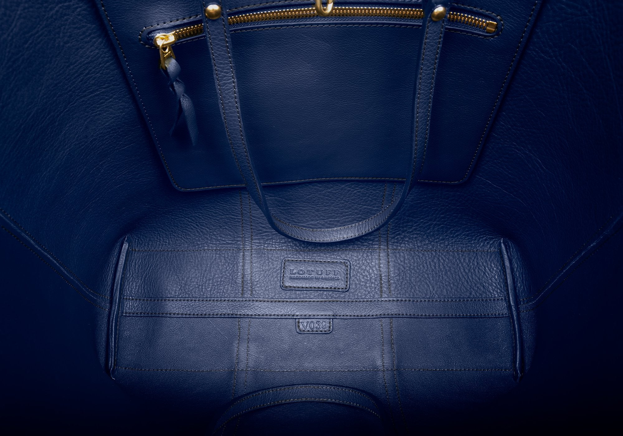 The Morris Leather Tote Indigo