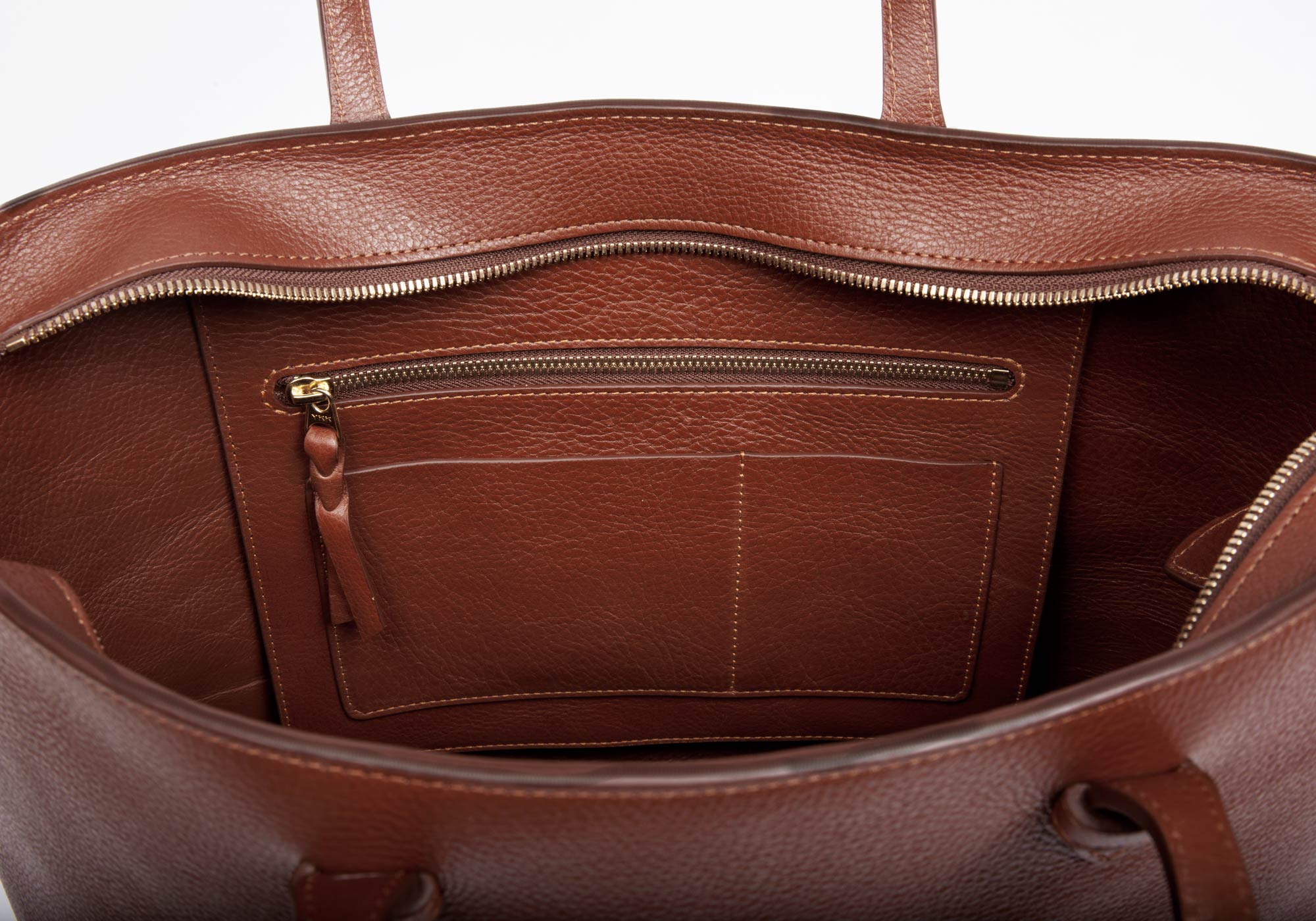 No. 12 Leather Tote Chestnut